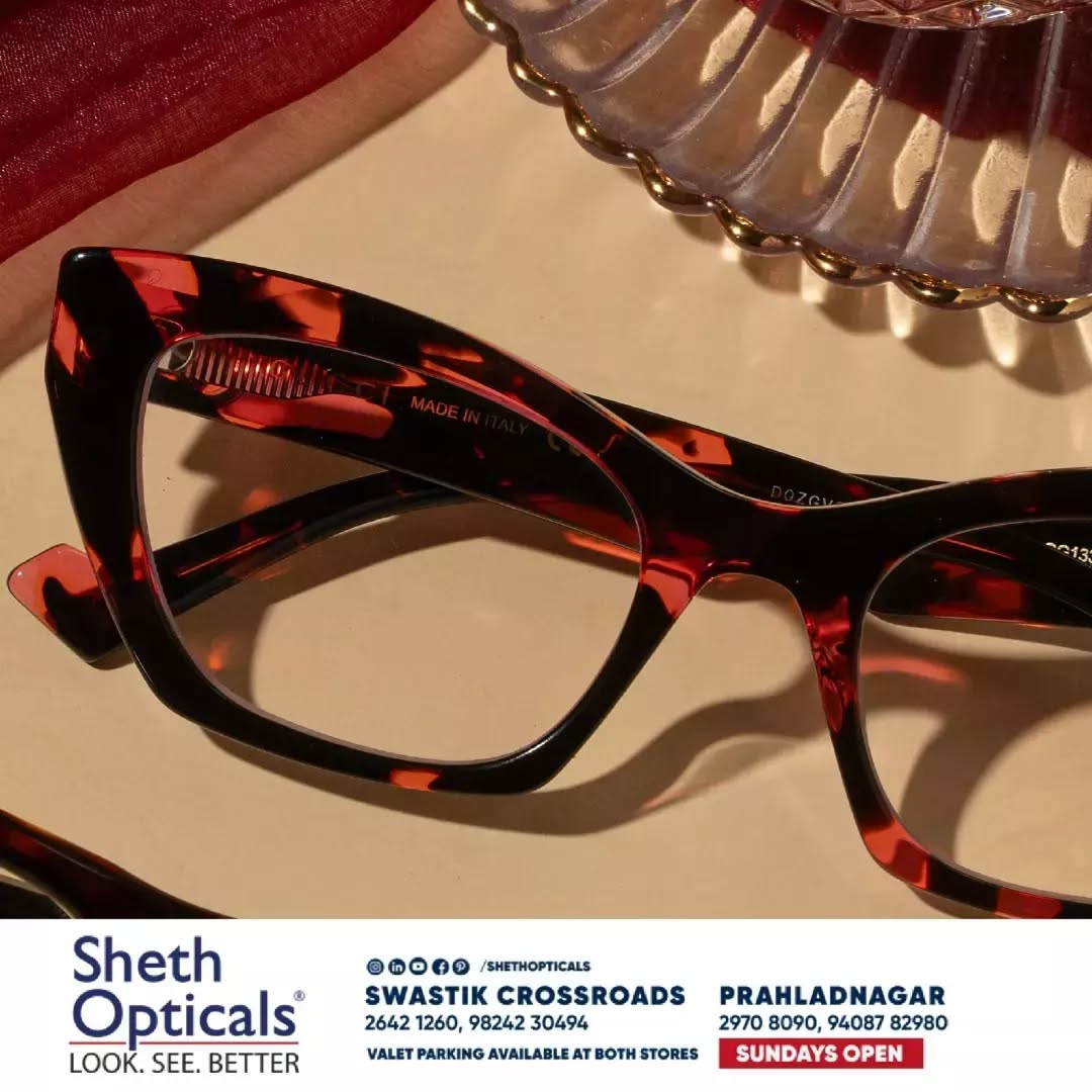 Sheth Opticals,  shethopticals, sunglasses, eyeglasses, eyeframes, printedframes, oversizedframes, opticals, opticianahmedabad, eyeglasses2023, boldeyewear, eyewearbrands, luxuryeyeglass, luxuryeyewear, ahmedabadoptician, eyewearinahmedabad, eyeglass, trendingframes, luxuryframes, sunglasstrends