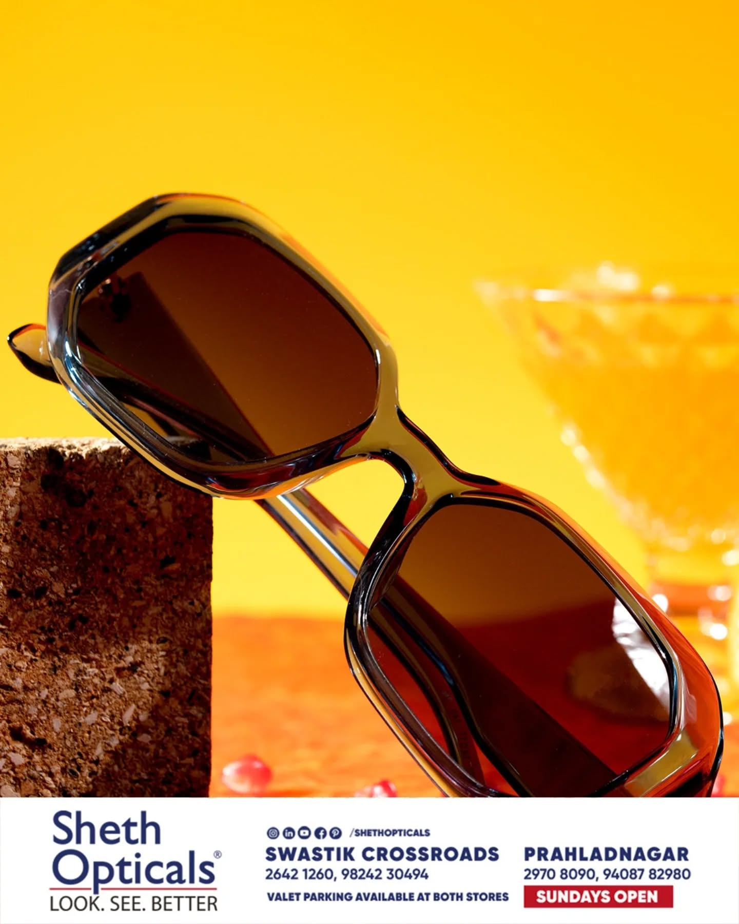 Sheth Opticals, Sheth Opticals, optical store Ahmedabad, eyewear boutique Ahmedabad, luxury eyewear India, designer sunglasses Ahmedabad, branded frames India, prescription glasses Ahmedabad, eye care services Ahmedabad, premium optical shop, sunglasses store Ahmedabad, optical shop near me, branded eyeglasses India