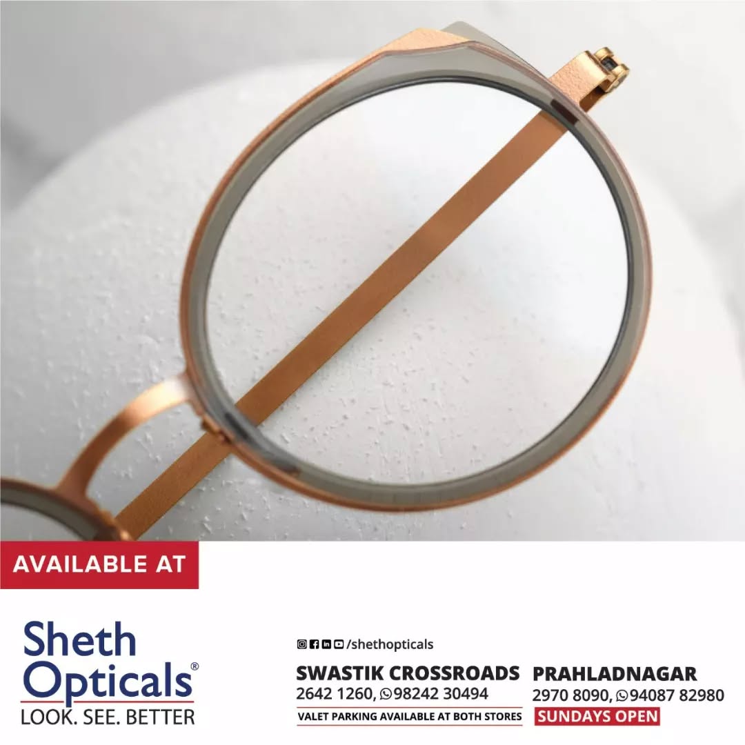 Sheth Opticals,  Classic, Vintage, Chic, Evergreen, eyewear, Lindberg, Sunglasses, Glasses, Fashion, Style, Optical, Frames, EyewearFashion, EyeGlasses, EyewearStyle, OpticalShop, Ahmedabad, Gujarat, India