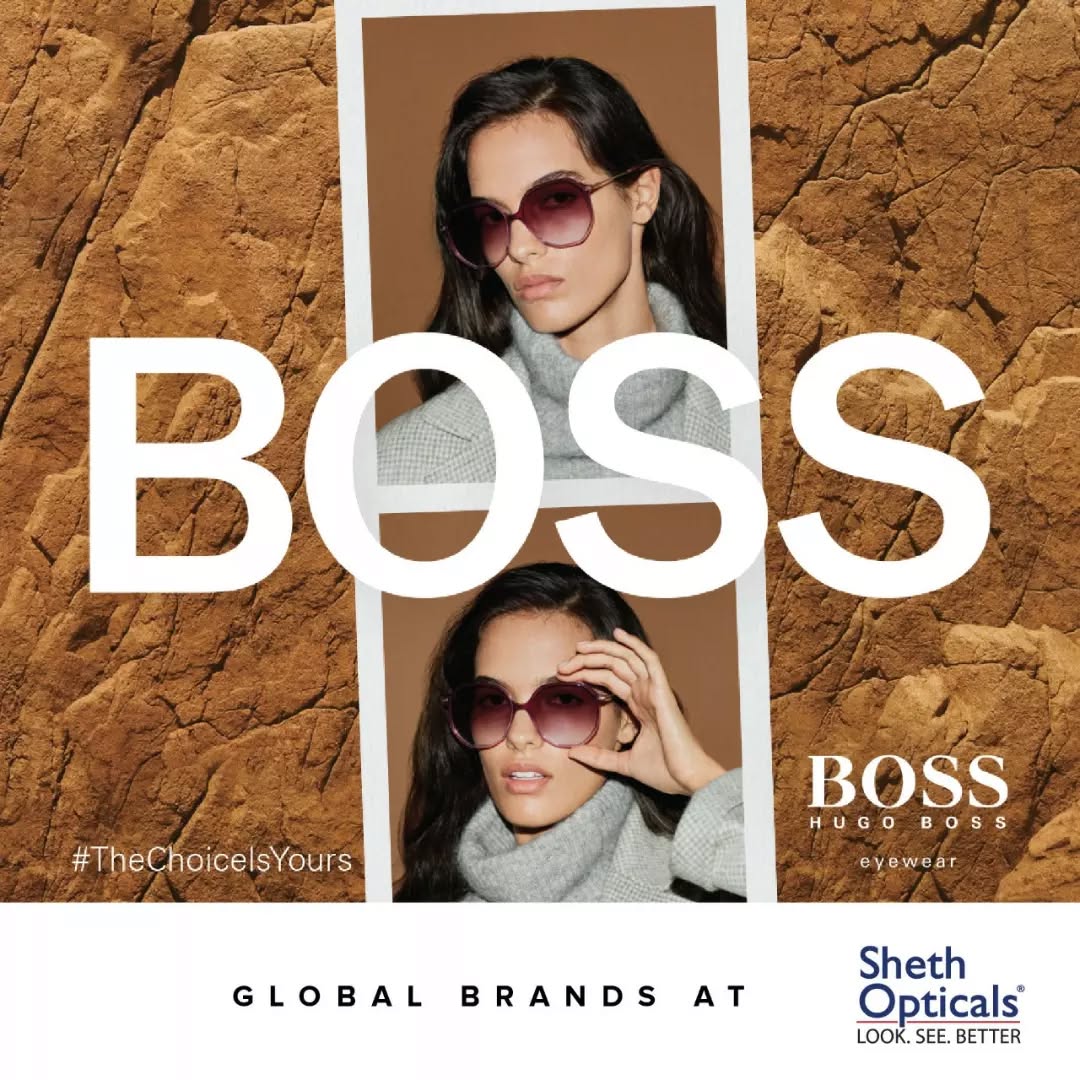 Sheth Opticals,  Eyewear, TheChoiceIsYours, Boss, Sheth, Opticals, Sunglasses, Glasses, Fashion, Style, Optical, Frames, EyewearFashion, EyeGlasses, EyewearStyle, OpticalShop, Ahmedabad, Gujarat, India