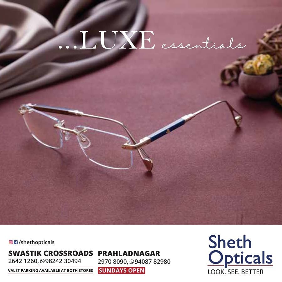 Sheth Opticals,  Hublot,, Maybach,, Bentley,, Lindberg,, Tiffany, DITA, Prahladnagar, Swastik_Crossroads, EMIs, Bajaj_Finserv, Frosca