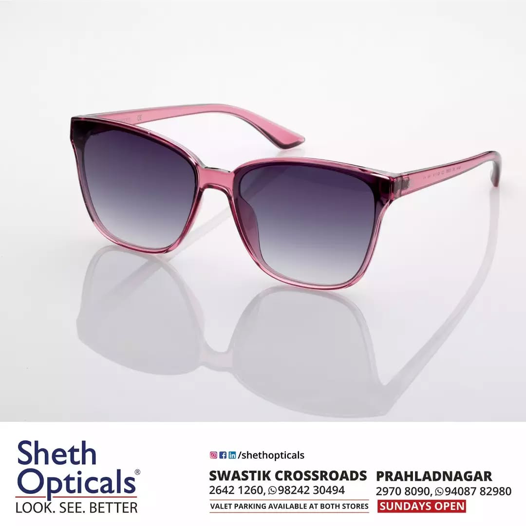 Sheth Opticals,  Sunglasses, Glasses, Fashion, Style, Optical, Frames, EyewearFashion, EyeGlasses, EyewearStyle, OpticalShop, Ahmedabad, Gujarat, India