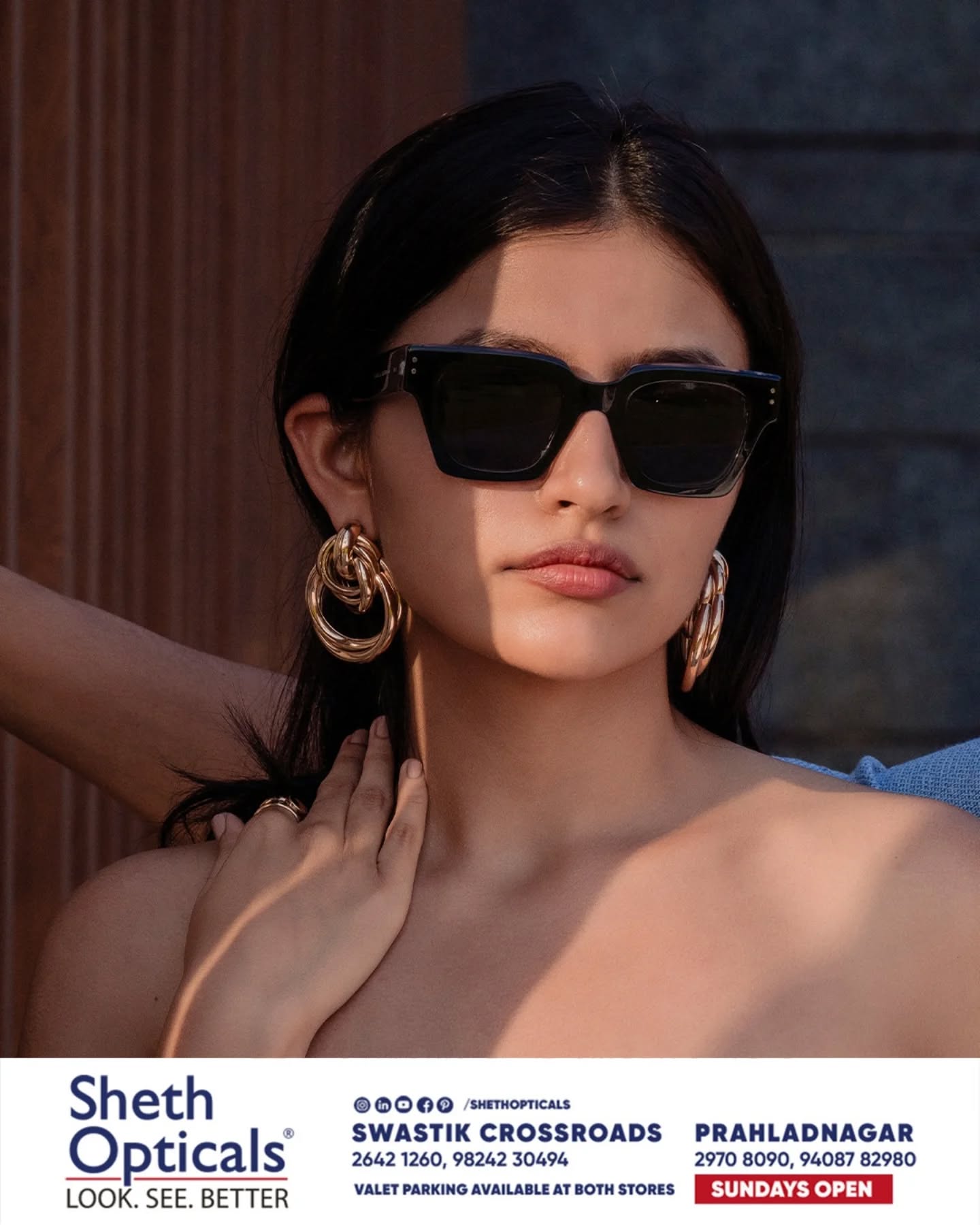 Sheth Opticals, Sheth Opticals, optical store Ahmedabad, eyewear boutique Ahmedabad, luxury eyewear India, designer sunglasses Ahmedabad, branded frames India, prescription glasses Ahmedabad, eye care services Ahmedabad, premium optical shop, sunglasses store Ahmedabad, optical shop near me, branded eyeglasses India