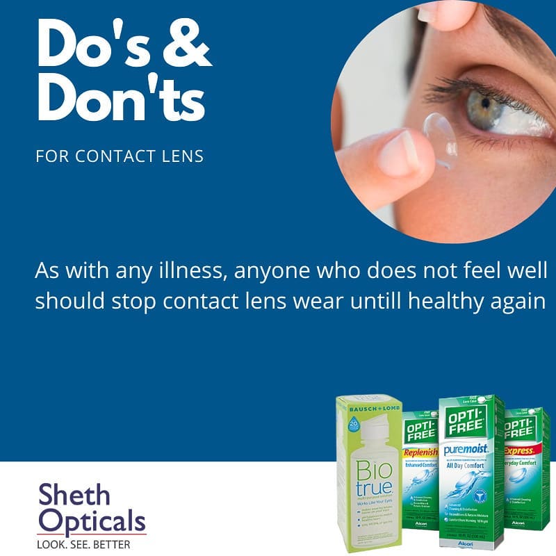 Sheth Opticals,  ContactLens, COVID19, Contact, Lens, EyeCarewithShethOpticals