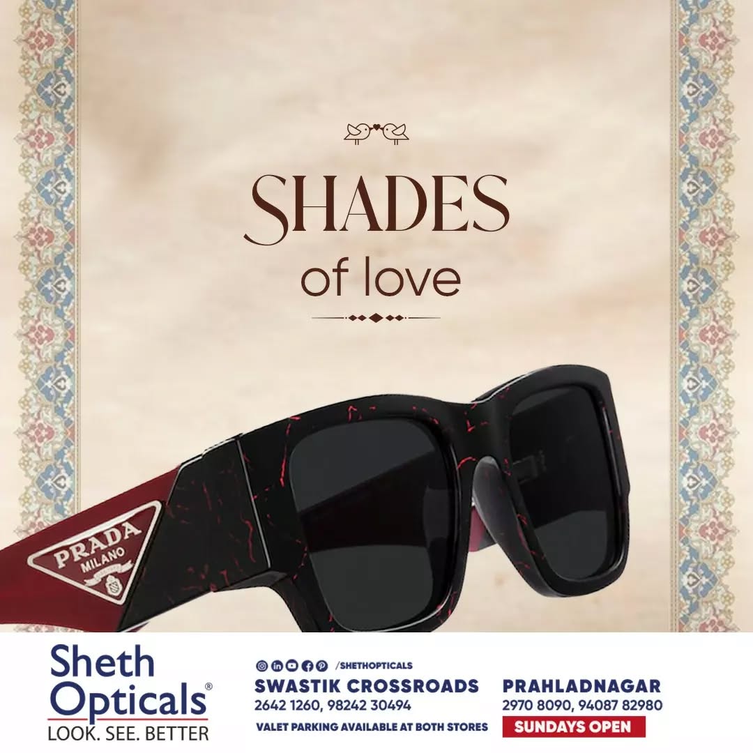 Sheth Opticals,  shethopticals, newdaynewage, shethopticalsahmedabad, opticalsahmedabad, opticalsindia, opticiansnearme, opticalsnearme, opticianahmedabad, eyewear, trends, brands, services, sunglasses, trendingsunglass, eyeweartrends, luxuryeyewear, luxeeyewear, luxedesigns, eyewear, frames, trendingframes, weddingseason, weddingeyewear, weddinggoals, weddingootd