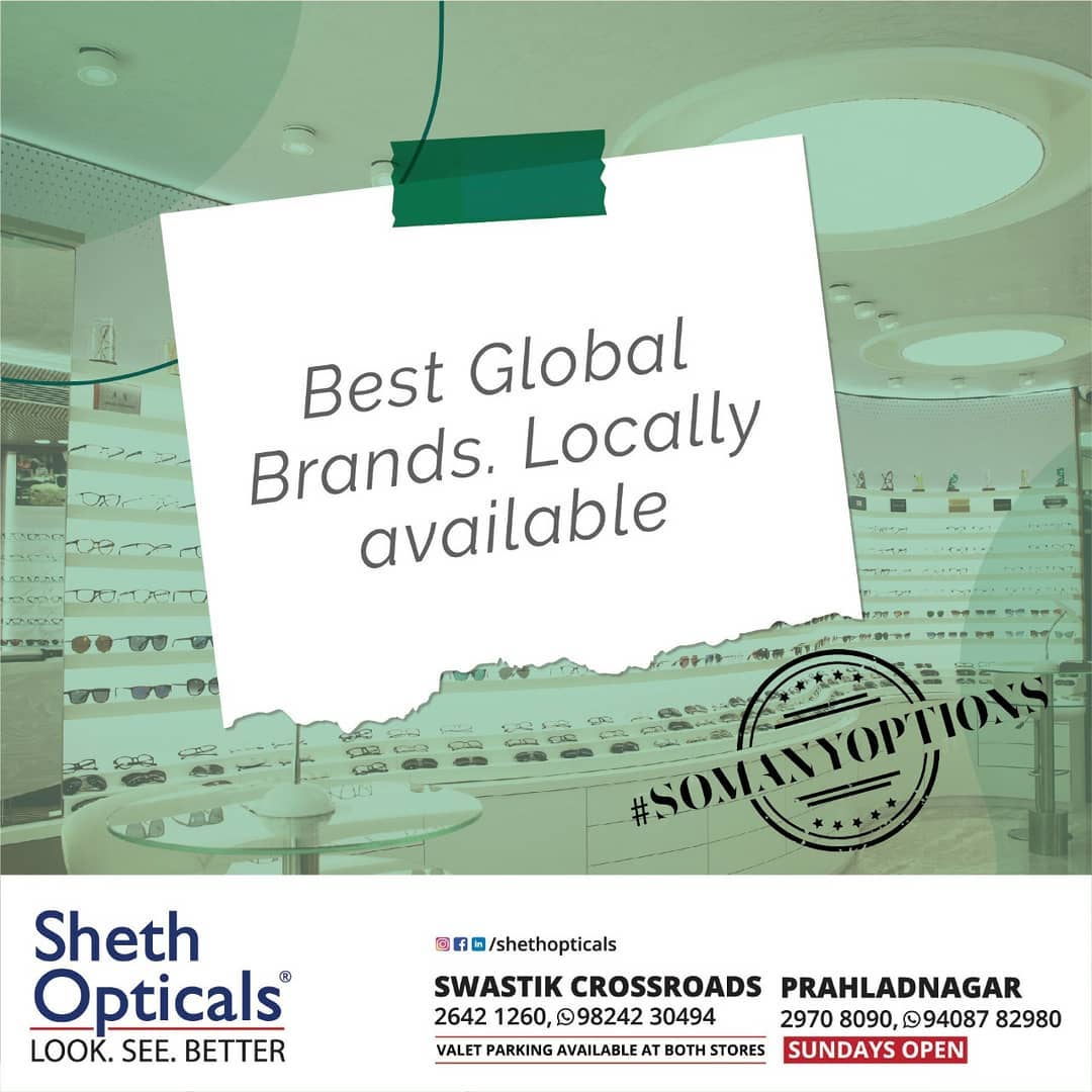 Sheth Opticals,  Sheth, Opticals,, opticalshop, Ahmedabad, CustomerService, OnlyOriginals., Eyecare, Spectacles, ContactLens, Optical, Frames, Sunglasses, EyeWear, EyeWearFashion, EyeWearStyle, EyeWearTrends, EyeWearShop