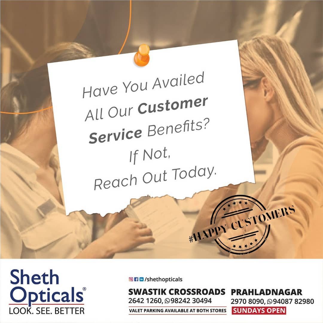 Sheth Opticals,  HappyCustomers, Sheth, Opticals,, opticians, Ahmedabad, CustomerService, OnlyOriginals., Eyecare, Spectacles, ContactLens, Optical, Frames, Sunglasses, EyeWear, EyeWearFashion, EyeWearStyle, EyeWearTrends, EyeWearShop