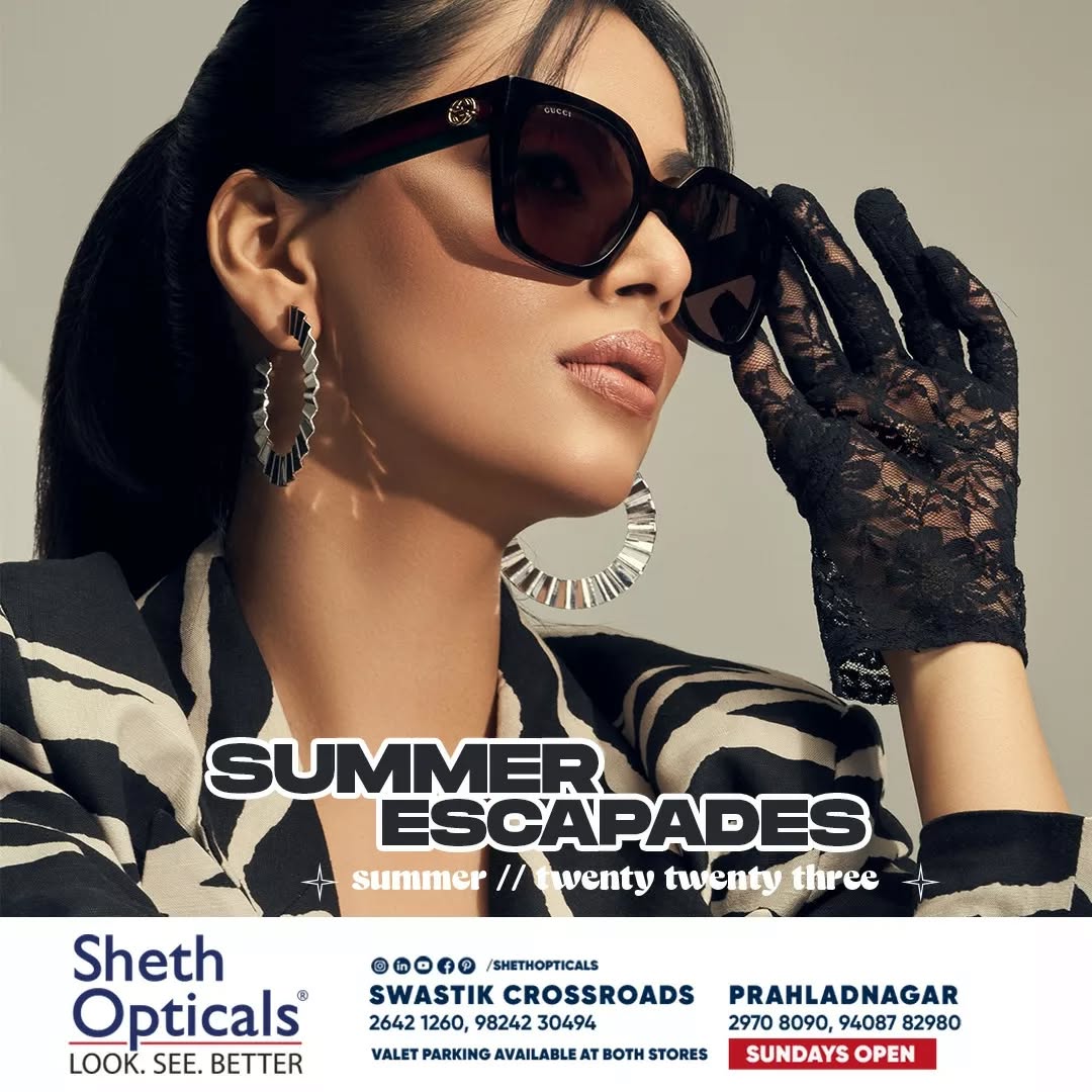 Sheth Opticals,  sunglasses, frames, opticals, opticianahmedabad, eyewear, summervibes, summersinahmedabad, summertrends, sunglasses2023, eyewearbrands