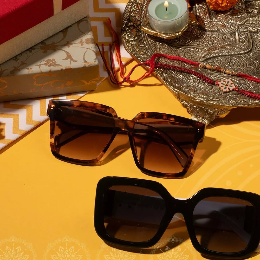 Sheth Opticals,  Rakshabandhan!, festiveeyewear, festivesunglasses, festivestyle, indianfestivals, rakhigifting, rakshabandhangifts, giftstosister, sisterrakhigifts, shethopticals, sunglasses, eyeglasses, eyeframes, printedframes, oversizedframes, opticals, opticianahmedabad, boldeyewear, eyewearbrands, luxuryeyewear, ahmedabadoptician, eyewearinahmedabad, trendingframes, luxuryframes, sunglasstrends, oversizedshades