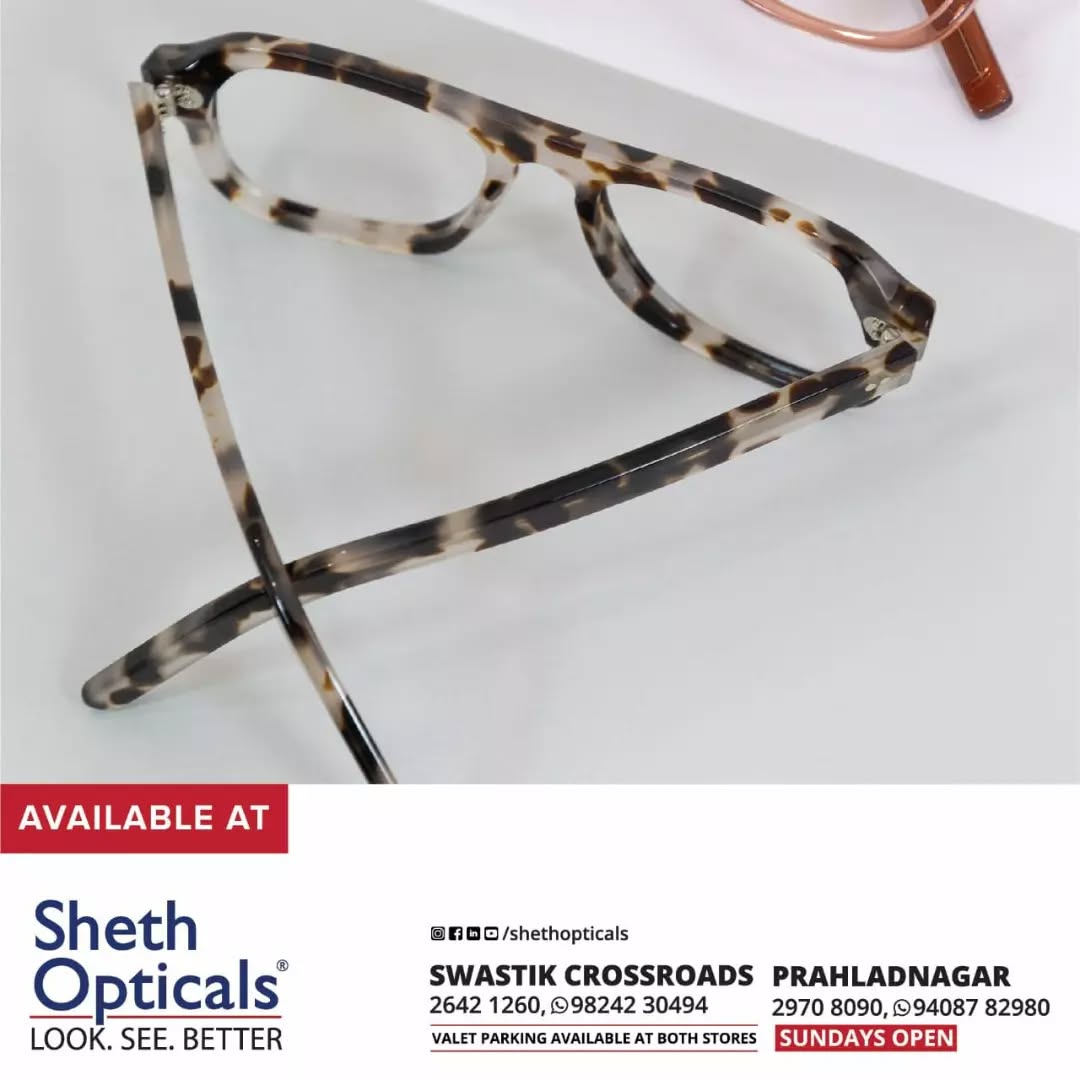 Sheth Opticals,  ShethOpticals, Sunglasses, Glasses, Fashion, Style, Optical, Frames, EyewearFashion, EyeGlasses, EyewearStyle, OpticalShop, Ahmedabad, Gujarat, India