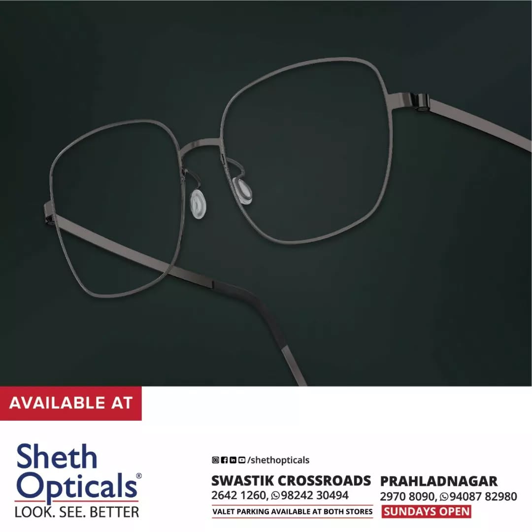 Sheth Opticals,  Classic, Vintage, Chic, Evergreen, eyewear, Lindberg, Sunglasses, Glasses, Fashion, Style, Optical, Frames, EyewearFashion, EyeGlasses, EyewearStyle, OpticalShop, Ahmedabad, Gujarat, India
