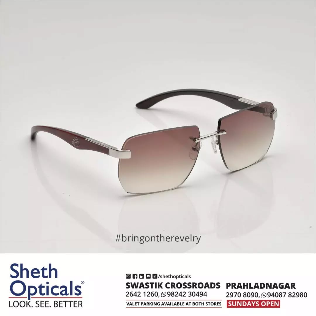 Sheth Opticals,  Celebrations, Sunglasses, Frames, eyewear, Travel, WearGear, Diwali, Fashion, Glasses, Optical, Store, Ahmedabad