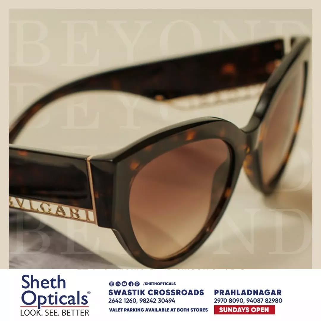 Sheth Opticals,  shethopticals, newdaynewage, shethopticalsahmedabad, opticalsahmedabad, opticalsindia, opticiansnearme, opticalsnearme, opticianahmedabad, eyewear, sunglasses, trendingsunglass, explorepage, luxuryeyewear, luxedesigns, eyewear, trendingframes, vogue, eyeweartrends, fashionaccessories, sunglassaccessories