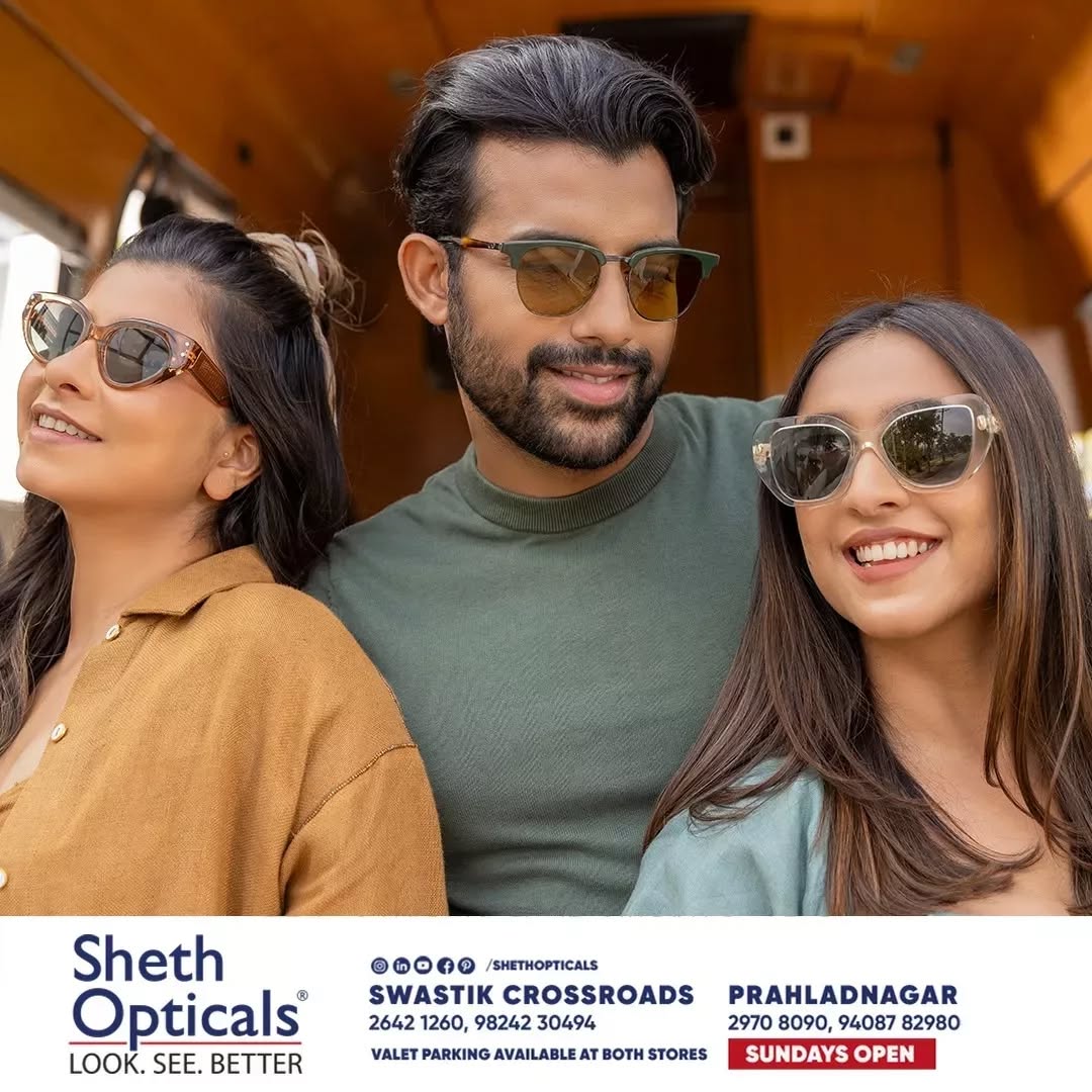Sheth Opticals,  shethopticals, newdaynewage, shethopticalsahmedabad, opticalsahmedabad, opticalsindia, opticiansnearme, opticalsnearme, opticianahmedabad, eyewear, trends, brands, services, sunglasses, trendingsunglass, explorepage, luxuryeyewear, luxedesigns, eyewear, trendingframes, travelsunglasses, traveledition, giftingsunglasses, giftingeyewear, limitededitionsunglasses, newyeareyewear, travelootd, traveleyewear, eyeweartrends, winterlooks, winterootd, winteroutfits