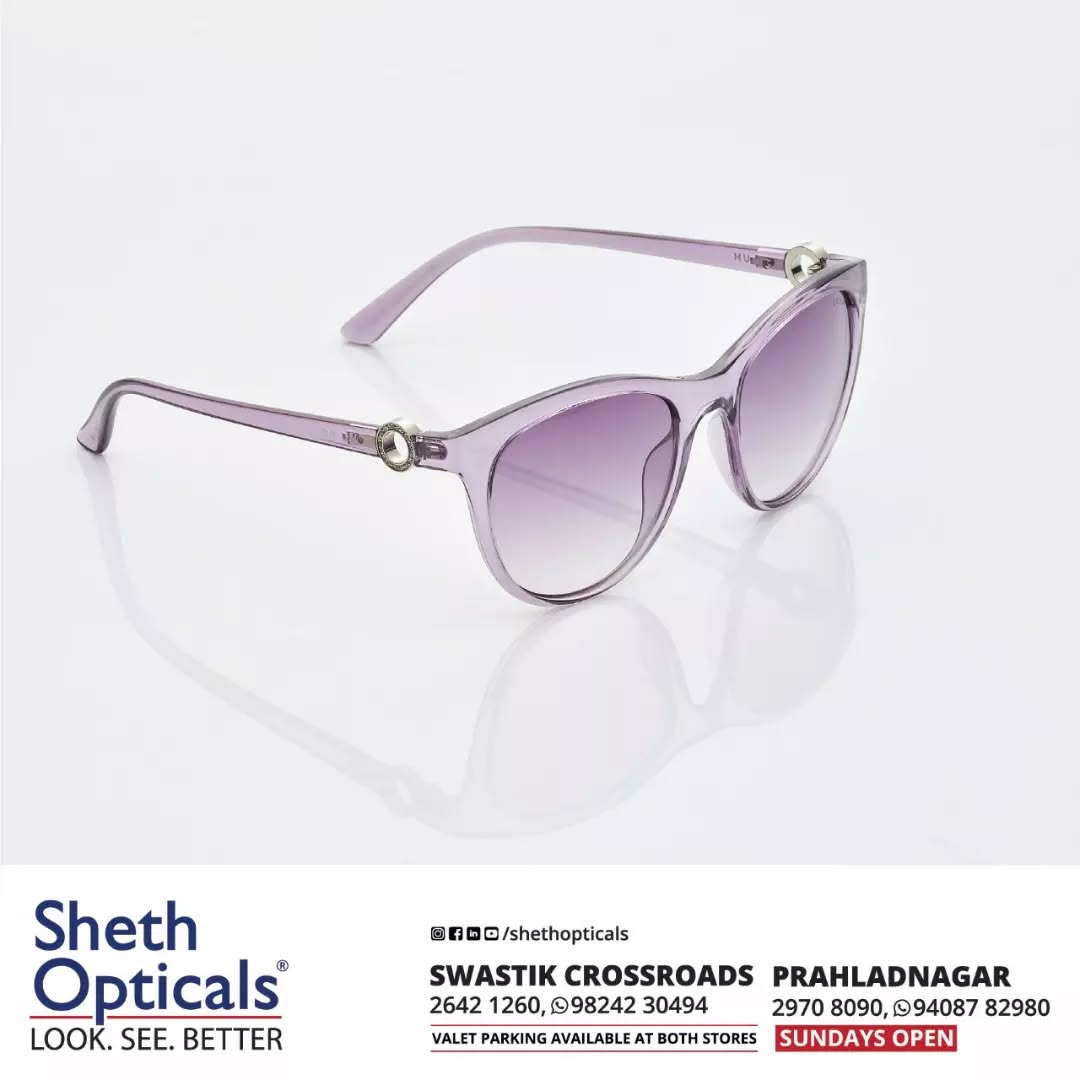Sheth Opticals,  SummerEyeCare, SummerShades, SunnyVibes, SummerFlaunt, SummerSpoils, SummerMustHaves, SummerSpecials, ChilloutSummer, SummerBreaks, LazySummerDays, Sunglasses, Glasses, Fashion, Style, Optical, Frames, EyewearFashion, EyeGlasses, EyewearStyle, OpticalShop, Ahmedabad, Gujarat, IndVisit