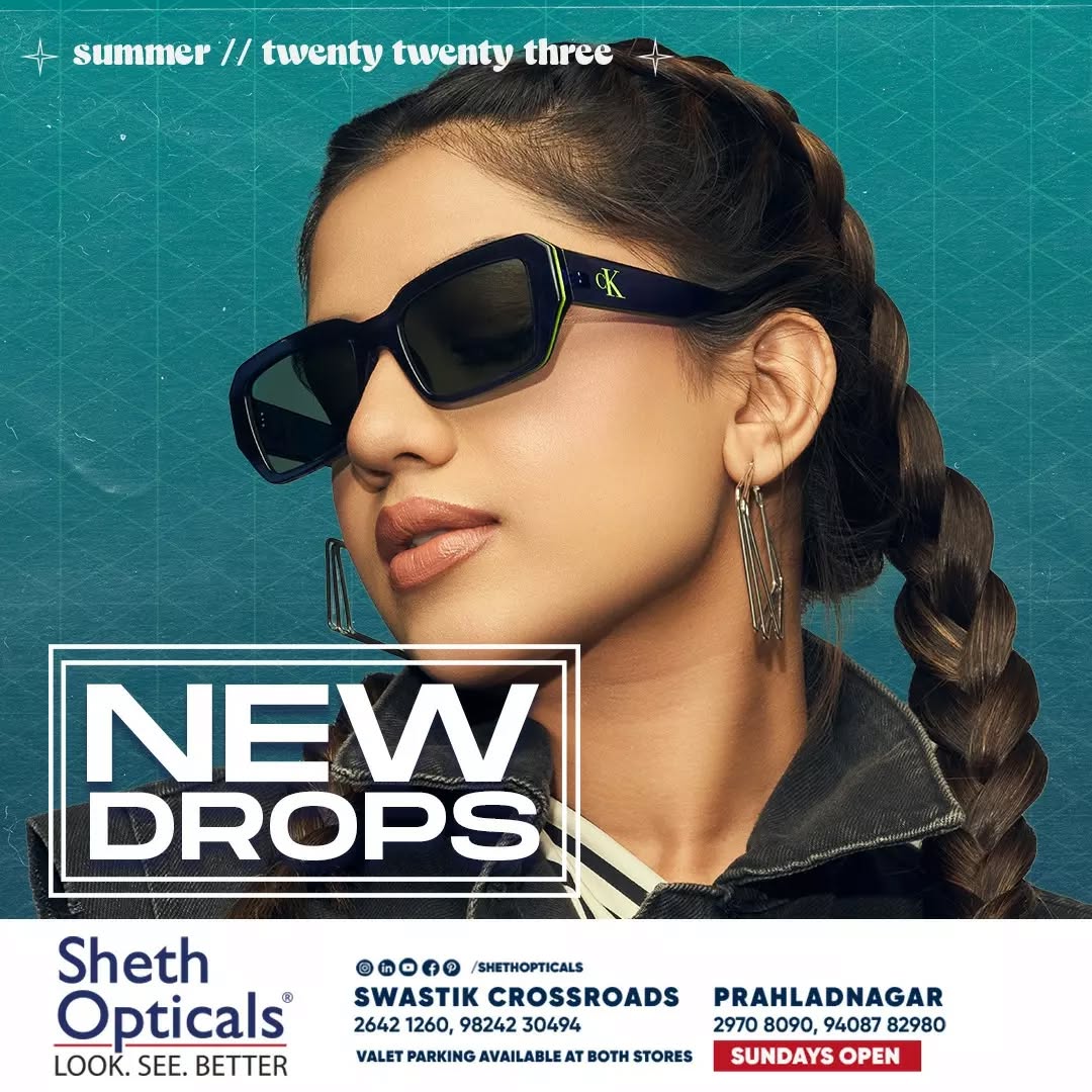 Sheth Opticals,  sunglasses, frames, opticals, opticianahmedabad, eyewear, summervibes, summersinahmedabad, summertrends, sunglasses2023, eyewearbrands