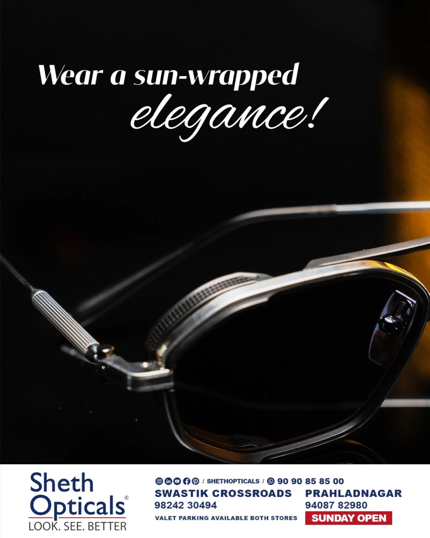 Sheth Opticals,  ShethOpticals, VisionRedefined, PrecisionEyewear, PremiumOpticals, AhmedabadLifestyle