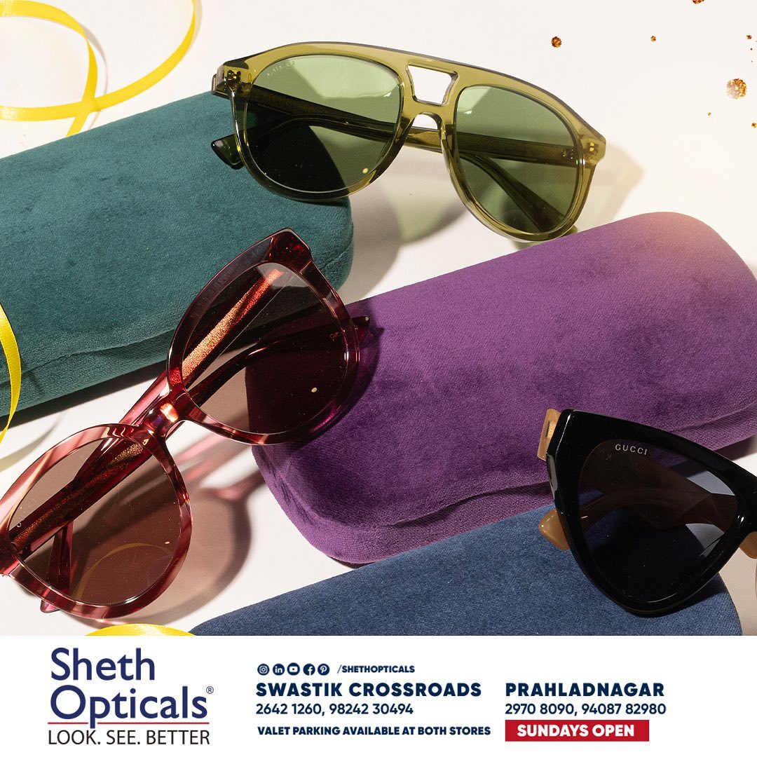 Sheth Opticals,  Rakhi, FestiveFlair, shethopticals, sunglasses, eyeglasses, eyeframes, printedframes, oversizedframes, opticals, opticianahmedabad, boldeyewear, eyewearbrands, luxuryeyewear, ahmedabadoptician, eyewearinahmedabad, trendingframes, luxuryframes, sunglasstrends, festiveeyewear, festivesunglasses, festivestyle, indianfestivals, rakhigifting, rakshabandhangifts, giftstosister, sisterrakhigifts, guccieyewear, gucci, guccitrends, oversizedshades