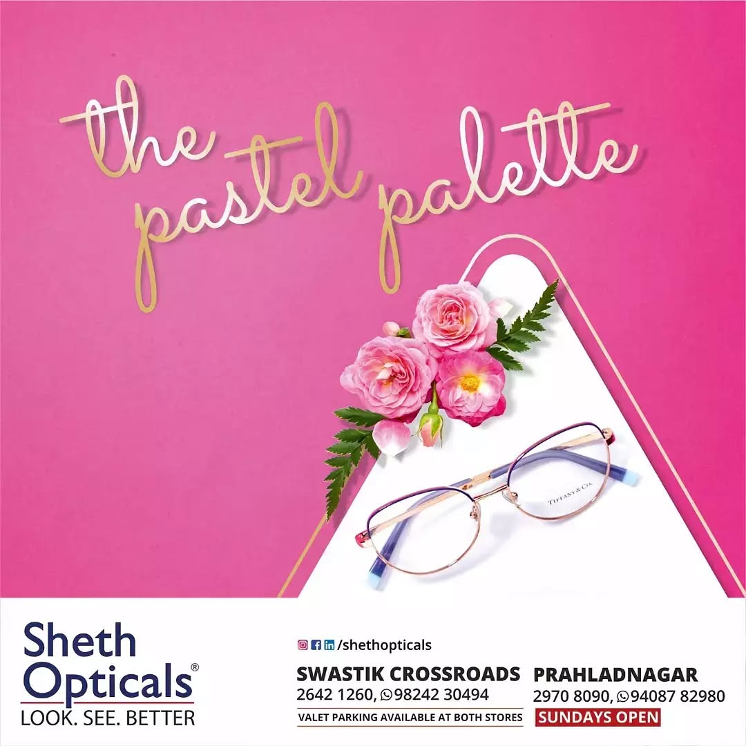 Sheth Opticals,  eyewear, Sheth, Opticals, Sunglasses, Glasses, Fashion, Style, Optical, Frames, EyewearFashion, EyeGlasses, EyewearStyle, OpticalShop, Ahmedabad, Gujarat, India