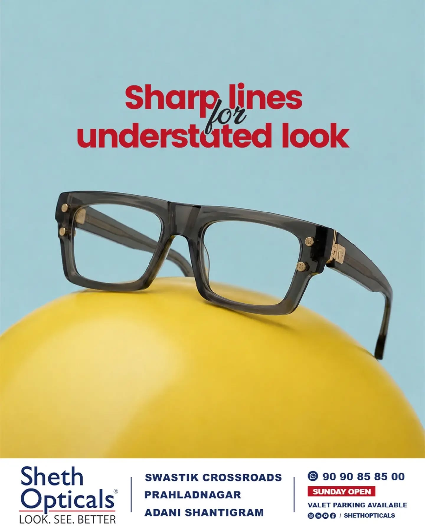 Sheth Opticals, Sheth Opticals, optical store Ahmedabad, eyewear boutique Ahmedabad, luxury eyewear India, designer sunglasses Ahmedabad, branded frames India, prescription glasses Ahmedabad, eye care services Ahmedabad, premium optical shop, sunglasses store Ahmedabad, optical shop near me, branded eyeglasses India