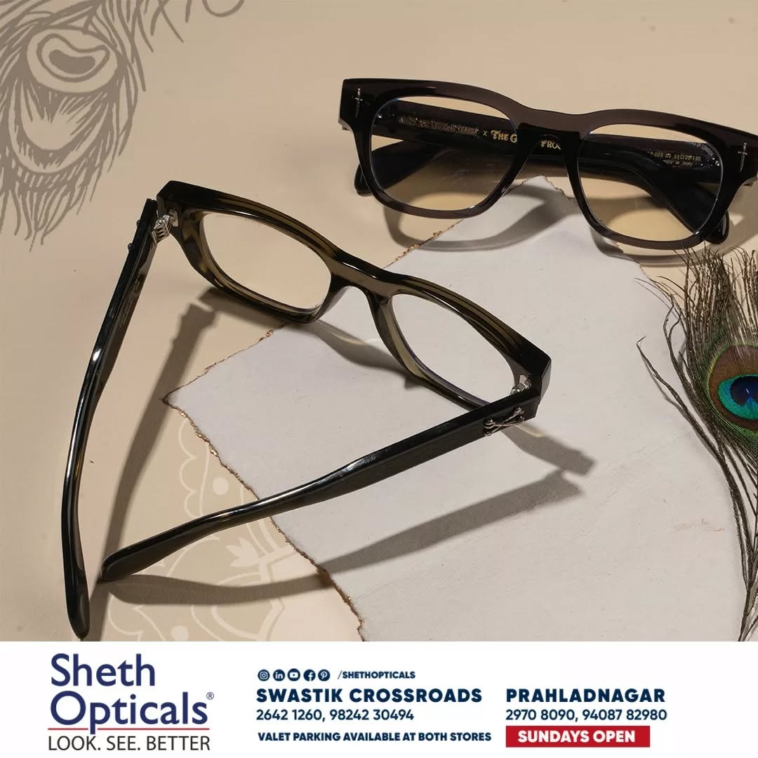 Sheth Opticals,  shethopticals, sunglasses, eyeglasses, eyeframes, printedframes, oversizedframes, opticals, opticianahmedabad, boldeyewear, eyewearbrands, luxuryeyewear, ahmedabadoptician, eyewearinahmedabad, trendingframes, luxuryframes, eyeglasstrends, eyeglassfashion, sunglasstrends, festiveeyewear, festivesunglasses, festivestyle, indianfestivals, janmashtmi, janmashtmifestival