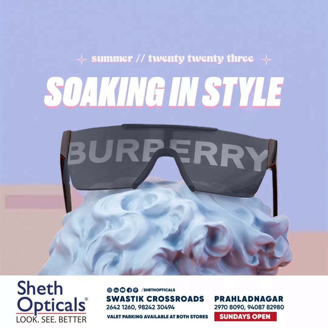 Sheth Opticals,  sunglasses, frames, opticals, opticianahmedabad, eyewear, summervibes, summersinahmedabad, summertrends, sunglasses2023, eyewearbrands