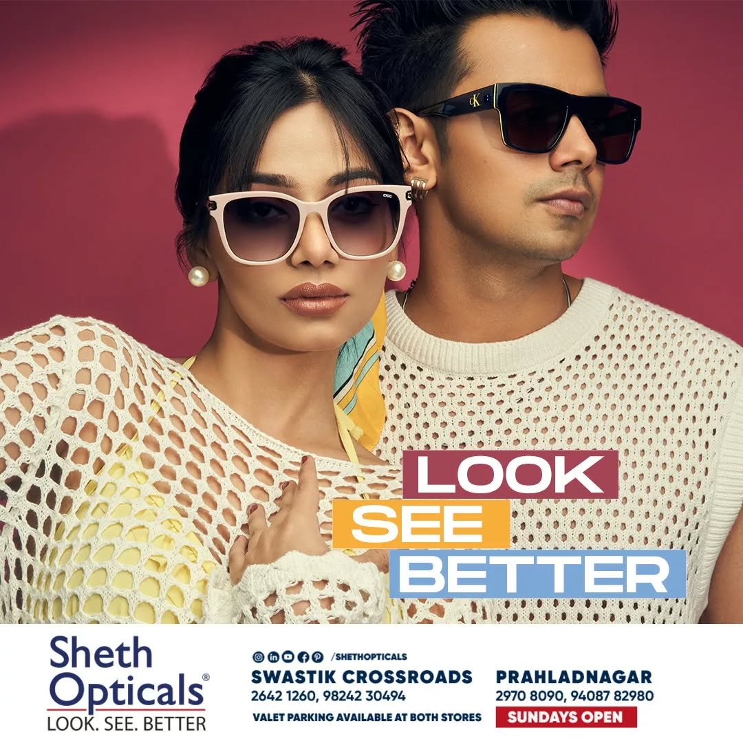 Sheth Opticals,  sunglasses, frames, opticals, opticianahmedabad, eyewear, summervibes, summersinahmedabad, summertrends, sunglasses2023, eyewearbrands