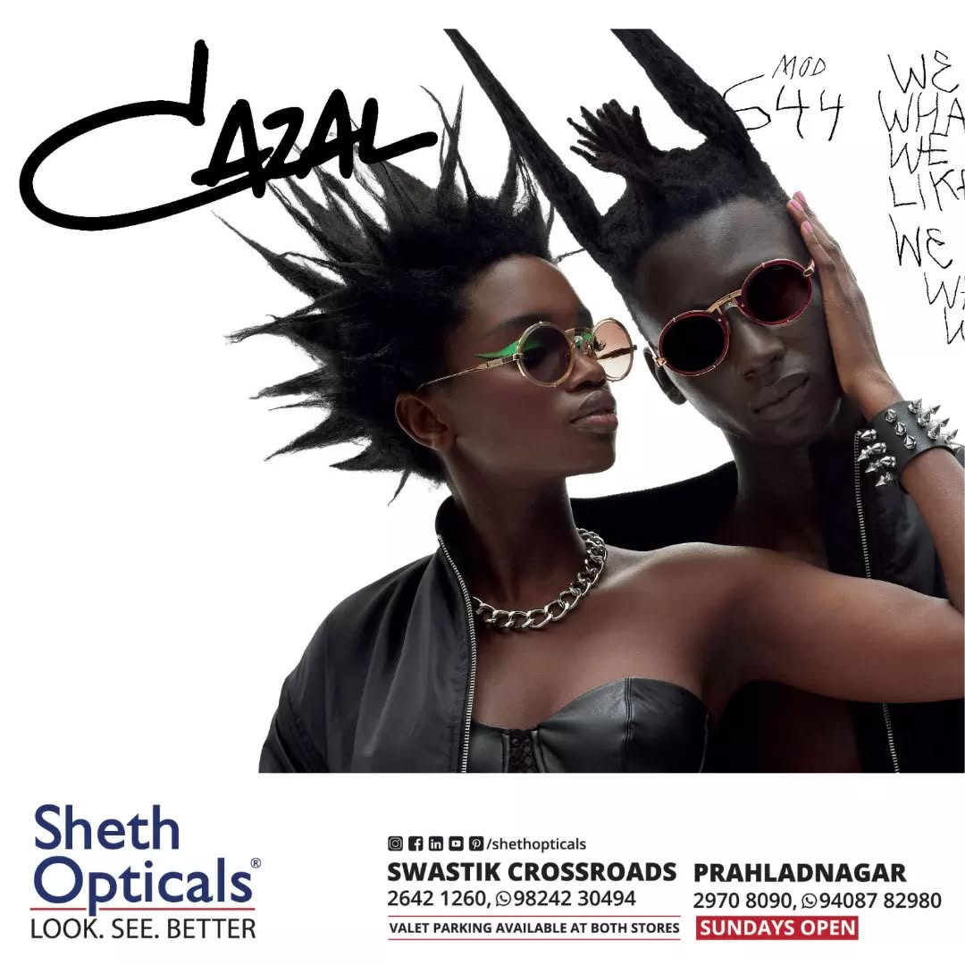 Sheth Opticals,  Cazal,, Design, Fashion, Glasses, Optical, Store, Ahmedabad
