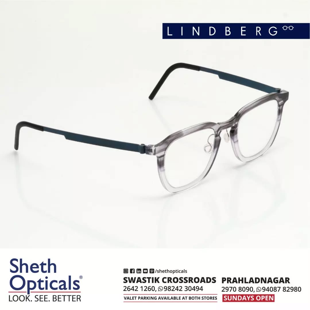 Sheth Opticals,  Lindberg's, Eyewear, Fashion, Glasses, Optical, Store, Ahmedabad
