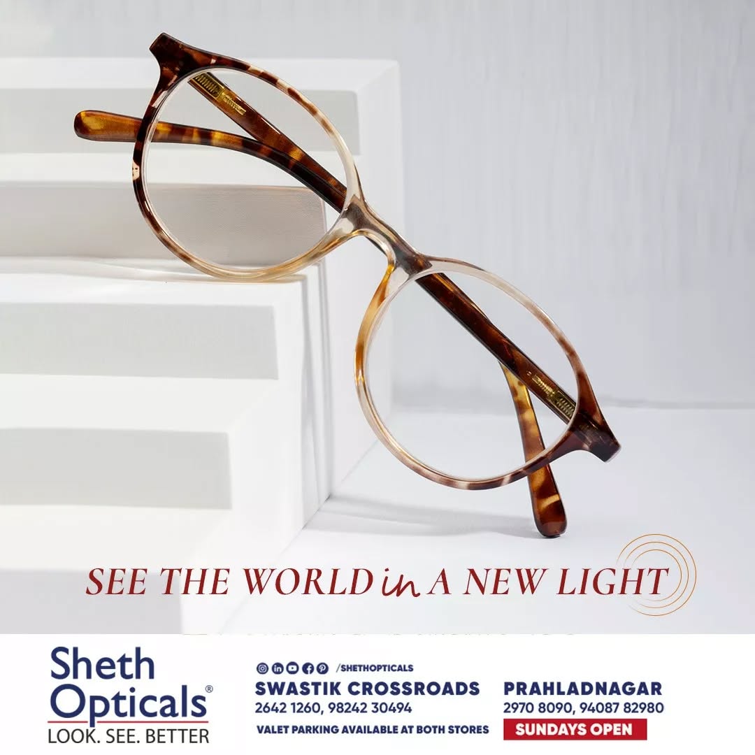 Sheth Opticals,  shethopticals, newdaynewage, shethopticalsahmedabad, opticalsahmedabad, opticalsindia, opticiansnearme, opticalsnearme, opticianahmedabad, trendingsunglass, explorepage, luxuryeyewear, luxedesigns, eyewear, trendingframes, sunglasslovers, eyeglasslovers