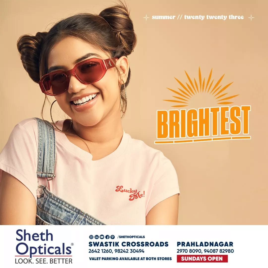Sheth Opticals,  sunglasses, frames, opticals, opticianahmedabad, eyewear, summervibes, summersinahmedabad, summertrends, sunglasses2023, eyewearbrands