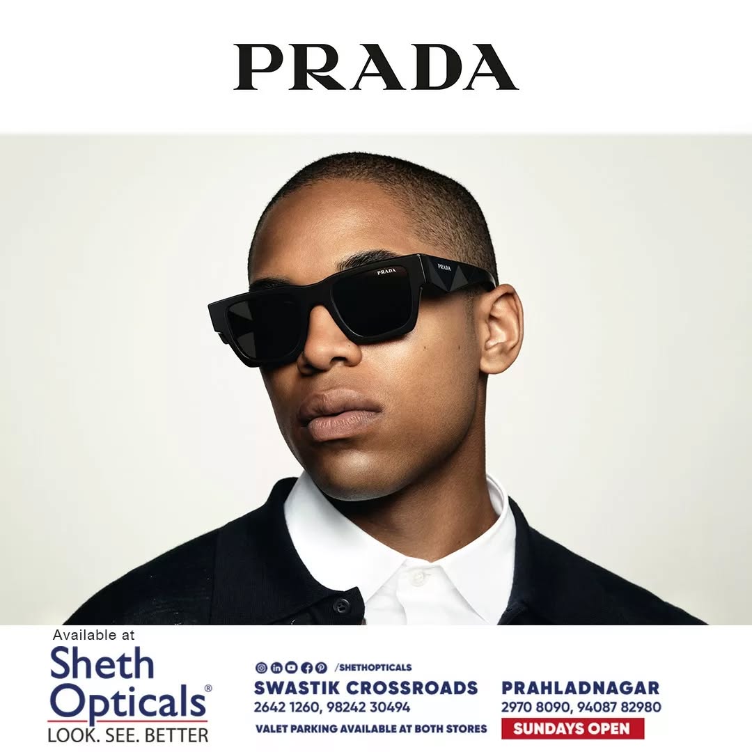 Sheth Opticals,  shethopticals, newdaynewage, shethopticalsahmedabad, opticalsahmedabad, opticalsindia, opticiansnearme, prada, opticalsnearme, PradaEyewear, opticianahmedabad, eyewear, trends, brands, services, sunglasses, trendingsunglass, eyeweartrends, luxuryeyewear, luxeeyewear, luxedesigns, eyewear, frames, trendingframes