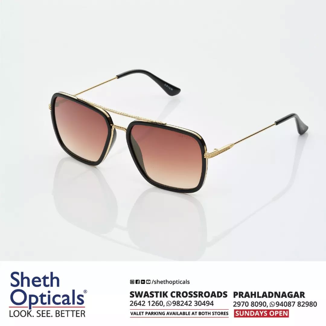 Sheth Opticals,  Sunglasses, Glasses, Fashion, Style, Optical, Frames, EyewearFashion, EyeGlasses, EyewearStyle, OpticalShop, Ahmedabad, Gujarat, India