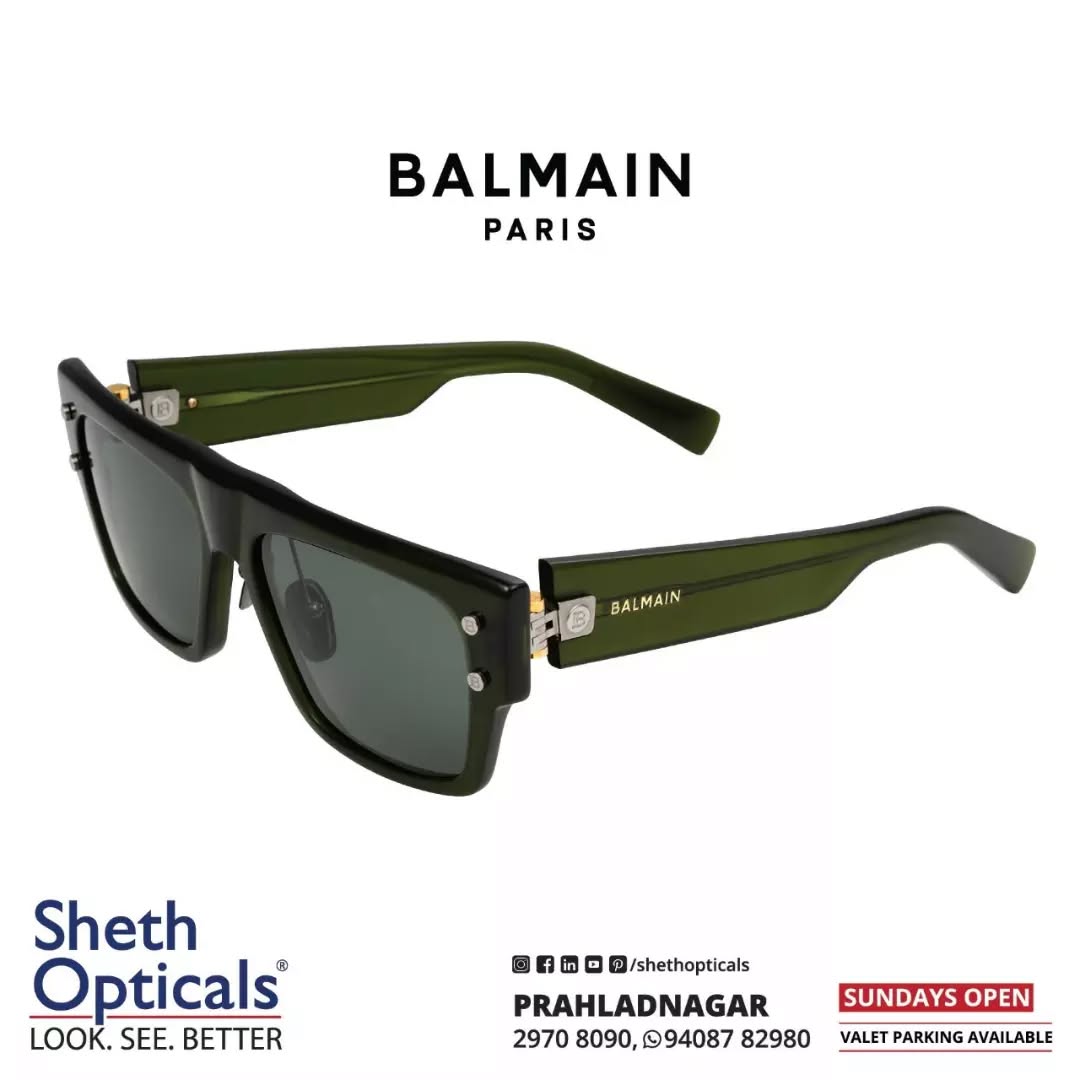 Sheth Opticals,  Balmain,, Fashion, Glasses, Optical, Store, Ahmedabad