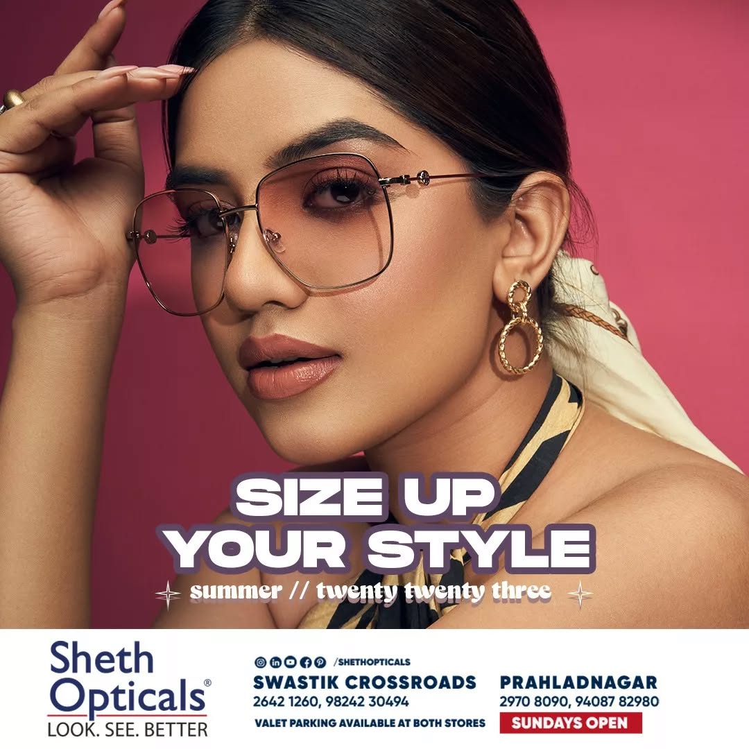 Sheth Opticals,  sunglasses, frames, opticals, opticianahmedabad, eyewear, summervibes, summersinahmedabad, summertrends, sunglasses2023, eyewearbrands