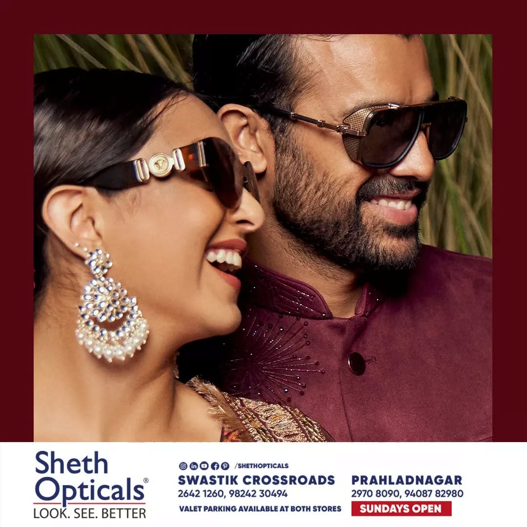 Sheth Opticals,  shethopticals, newdaynewage, shethopticalsahmedabad, opticalsahmedabad, opticalsindia, opticiansnearme, opticalsnearme, opticianahmedabad, eyewear, trends, brands, services, sunglasses, trendingsunglass, eyeweartrends, luxuryeyewear, luxeeyewear, luxedesigns, eyewear, frames, trendingframes, weddingseason, weddingeyewear, weddinggoals, weddingootd, weddingstylist, weddingstyle, oversizedsunnies