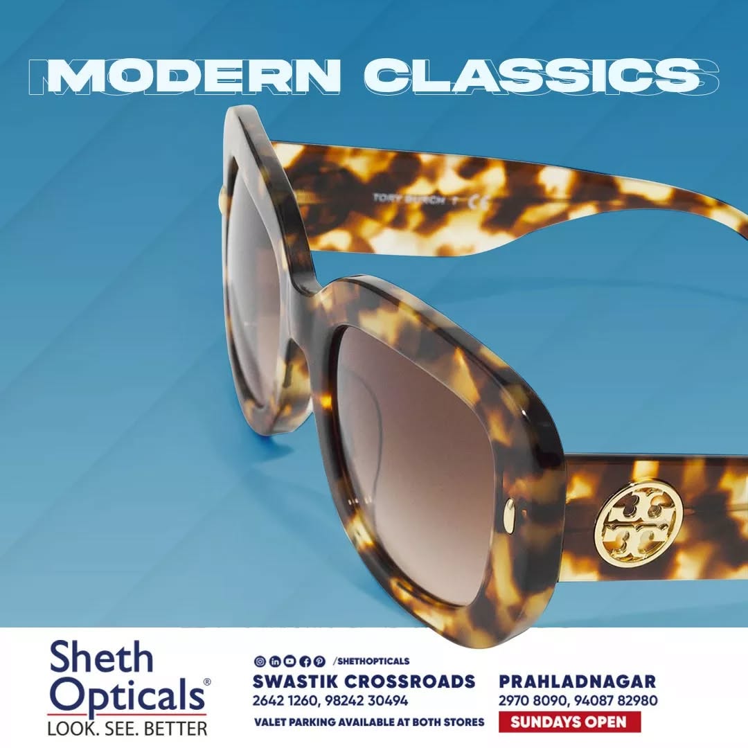 Sheth Opticals,  shethopticals, newdaynewage, shethopticalsahmedabad, opticalsahmedabad, opticalsindia, opticiansnearme, opticalsnearme, opticianahmedabad, eyewear, trends, brands, services, sunglasses, trendingsunglass, eyeweartrends, luxuryeyewear, luxeeyewear, luxedesigns, eyewear, frames, trendingframes