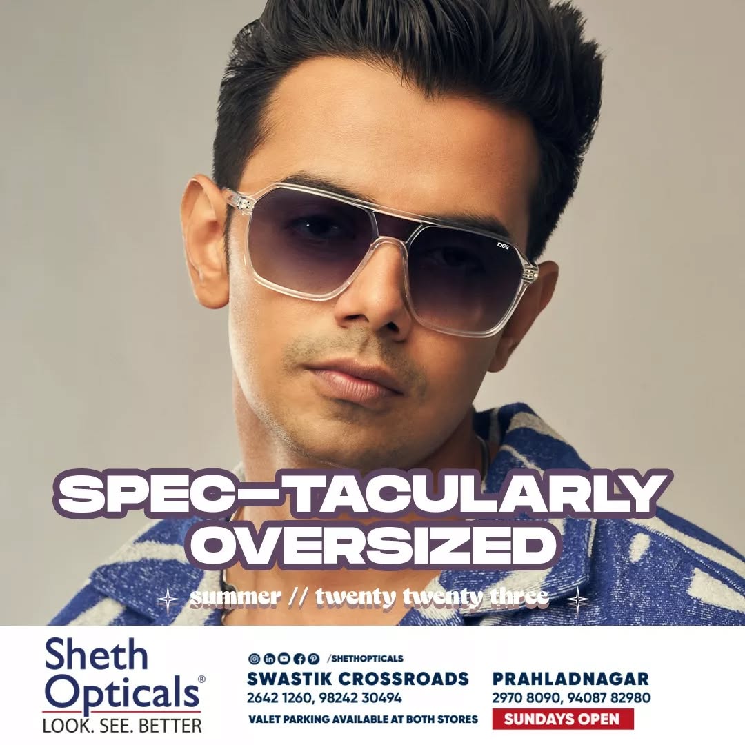 Sheth Opticals,  sunglasses, frames, opticals, opticianahmedabad, eyewear, summervibes, summersinahmedabad, summertrends, sunglasses2023, eyewearbrands