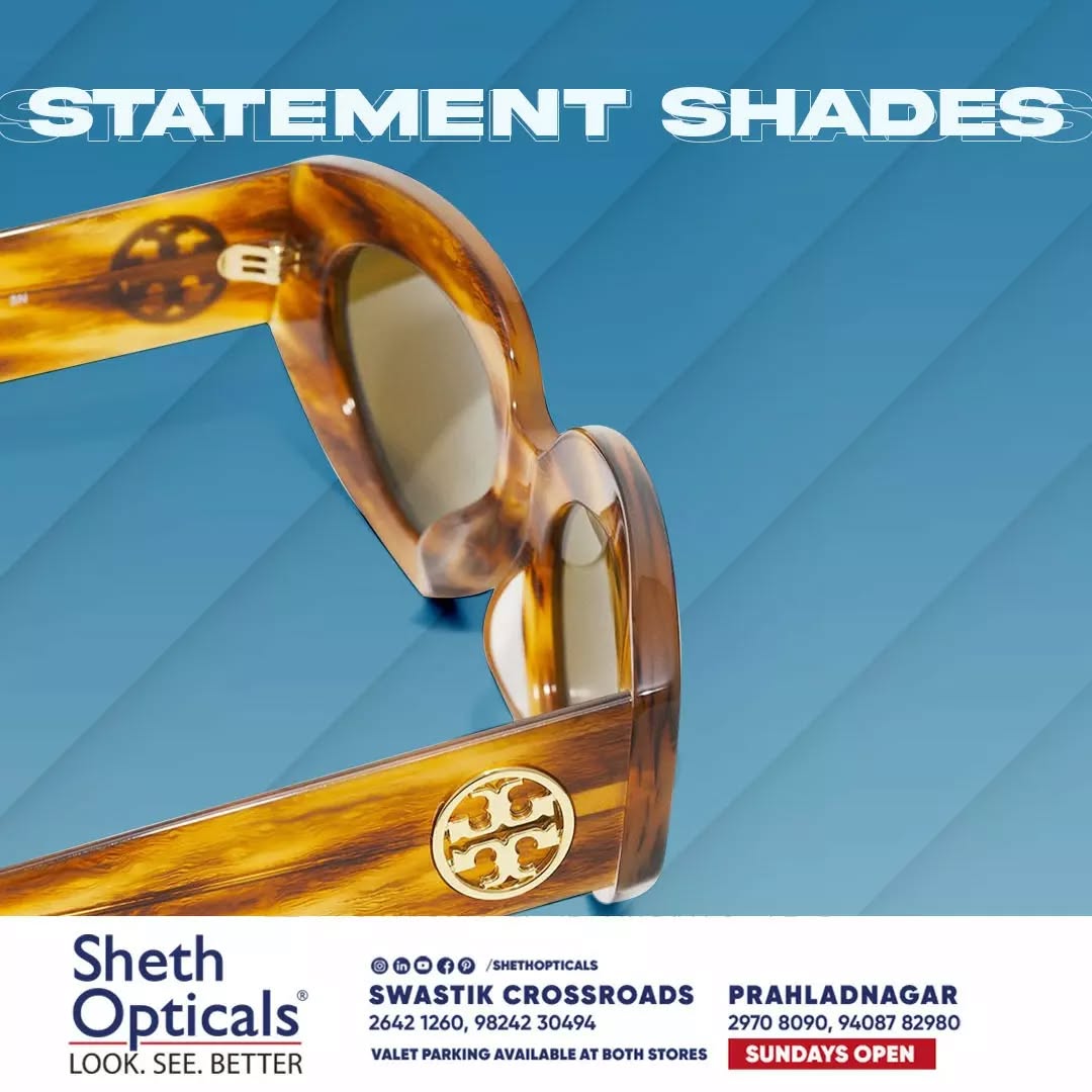 Sheth Opticals,  shethopticals, newdaynewage, shethopticalsahmedabad, opticalsahmedabad, opticalsindia, opticiansnearme, opticalsnearme, opticianahmedabad, eyewear, trends, brands, services, sunglasses, trendingsunglass, eyeweartrends, luxuryeyewear, luxeeyewear, luxedesigns, eyewear, frames, trendingframes