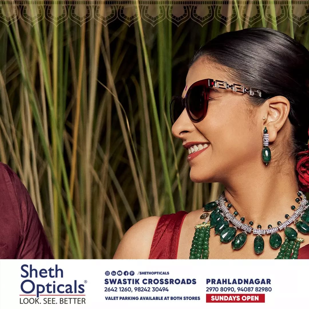 Sheth Opticals,  shethopticals, newdaynewage, shethopticalsahmedabad, opticalsahmedabad, opticalsindia, opticiansnearme, opticalsnearme, opticianahmedabad, eyewear, trends, brands, services, sunglasses, trendingsunglass, eyeweartrends, luxuryeyewear, luxeeyewear, luxedesigns, eyewear, frames, trendingframes, weddingseason, weddingeyewear, weddinggoals, weddingootd, weddingstylist, weddingstyle, oversizedsunnies