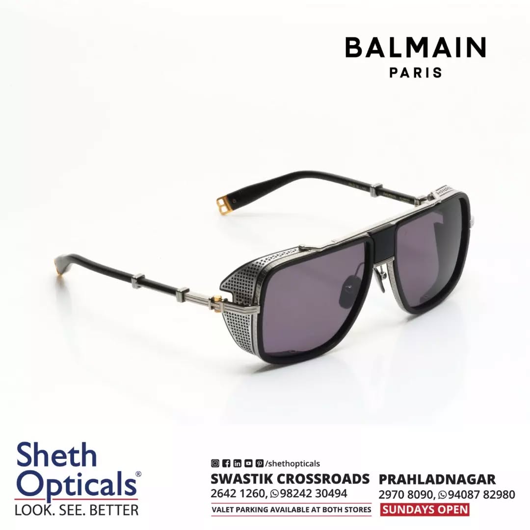Sheth Opticals,  Balmain,, Fashion, Glasses, Optical, Store, Ahmedabad