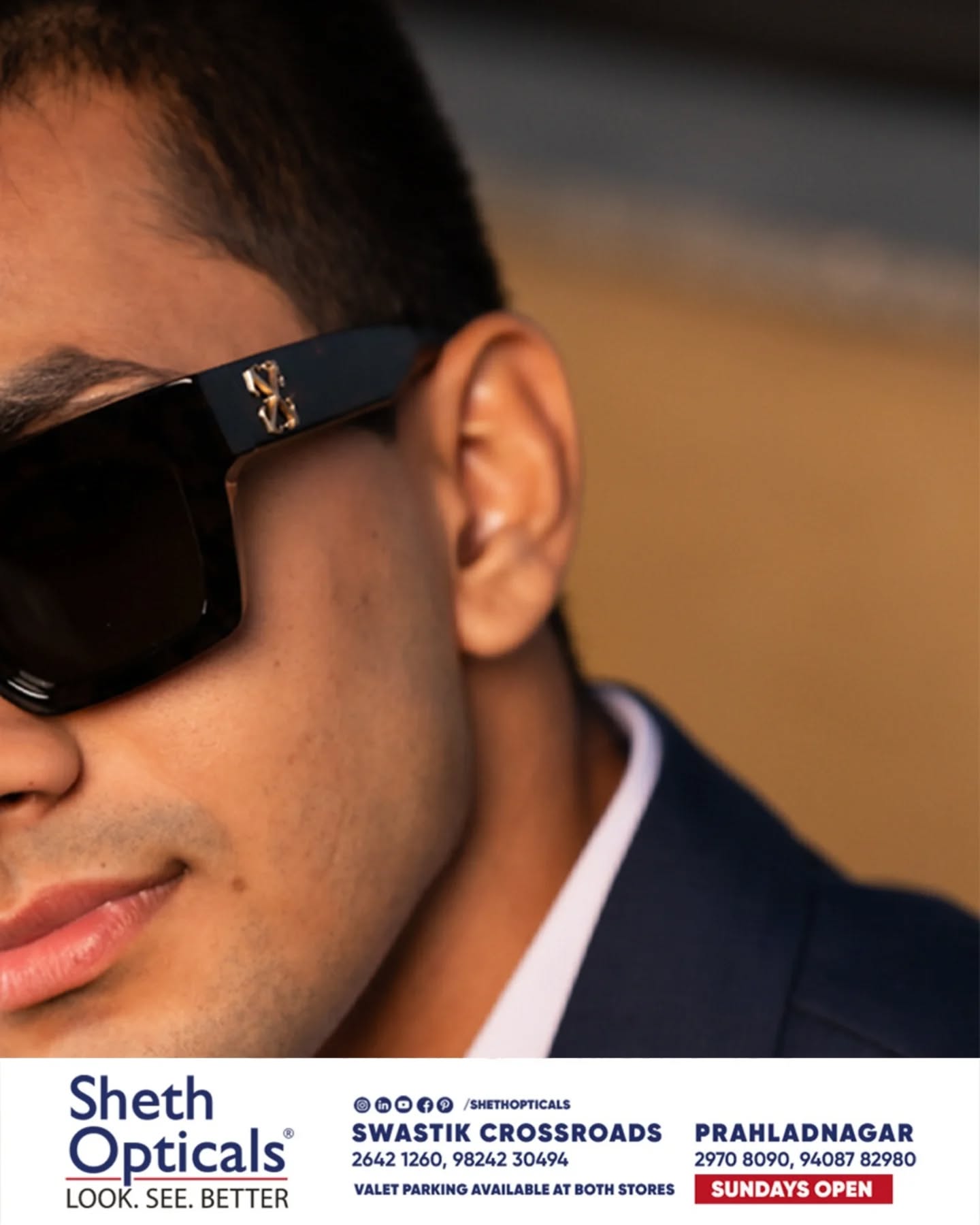 Sheth Opticals, Sheth Opticals, optical store Ahmedabad, eyewear boutique Ahmedabad, luxury eyewear India, designer sunglasses Ahmedabad, branded frames India, prescription glasses Ahmedabad, eye care services Ahmedabad, premium optical shop, sunglasses store Ahmedabad, optical shop near me, branded eyeglasses India