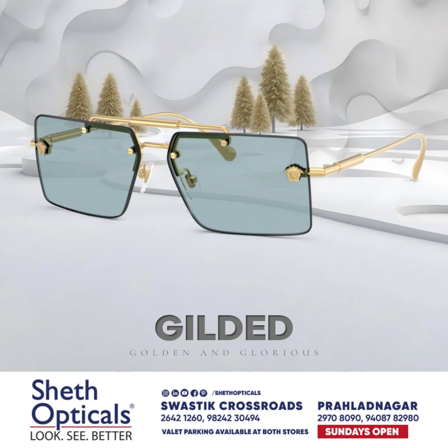 Sheth Opticals,  shethopticals, sheth, shades, goldenshades, flex, bold, brighter, modern, frameyourstyle, eyewear, ahmedabad