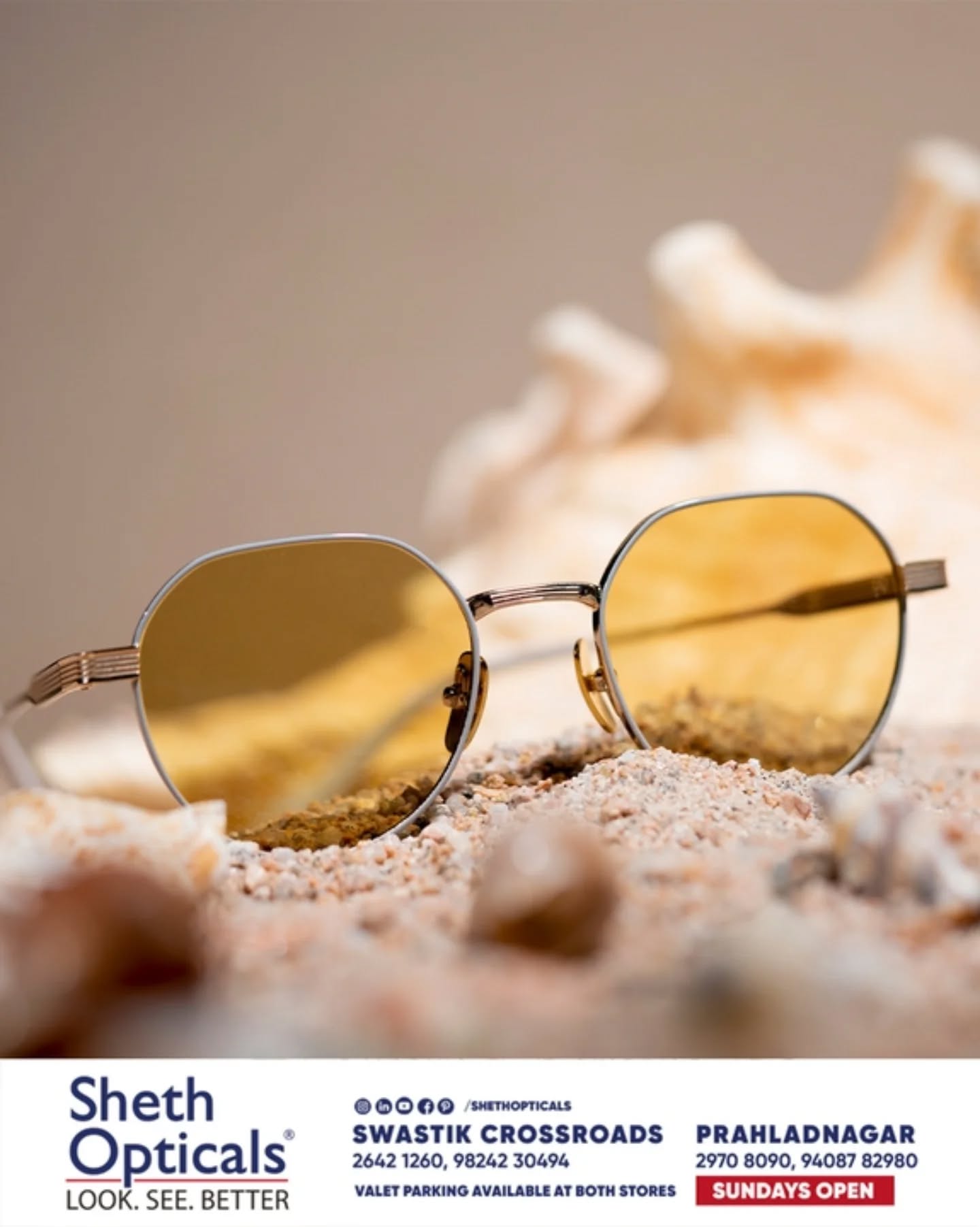 Sheth Opticals, Sheth Opticals, optical store Ahmedabad, eyewear boutique Ahmedabad, luxury eyewear India, designer sunglasses Ahmedabad, branded frames India, prescription glasses Ahmedabad, eye care services Ahmedabad, premium optical shop, sunglasses store Ahmedabad, optical shop near me, branded eyeglasses India
