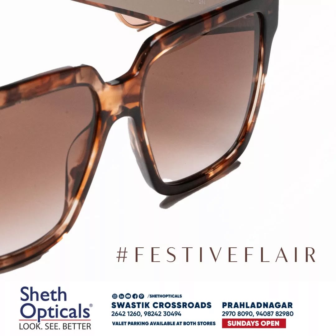 Sheth Opticals,  shethopticals, sunglasses, eyeglasses, eyeframes, printedframes, oversizedframes, opticals, opticianahmedabad, eyeglasses2023, boldeyewear, eyewearbrands, luxuryeyeglass, luxuryeyewear, ahmedabadoptician, eyewearinahmedabad, eyeglass, trendingframes, luxuryframes, sunglasstrends, pradasunglasses, pradaeyewear
