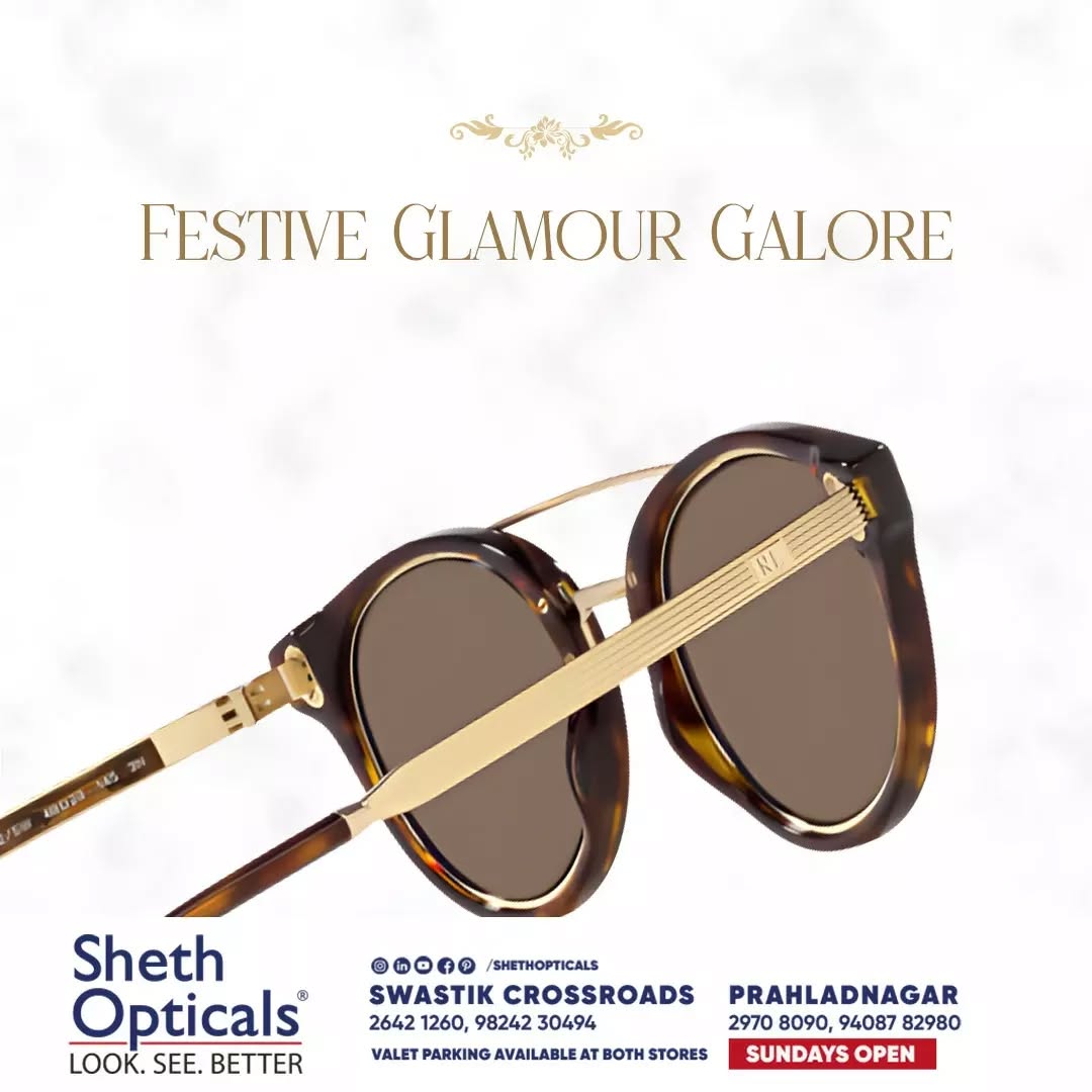 Sheth Opticals,  shethopticals, newdaynewage, shethopticalsahmedabad, opticalsahmedabad, opticalsindia, opticiansnearme, opticalsnearme, opticianahmedabad, eyewear, trends, brands, services, sunglasses, trendingsunglass, eyeweartrends, luxuryeyewear, luxeeyewear, luxedesigns, eyewear, frames, trendingframes, ralphlauren, ralphlaurenaccessory, ralphlaurensunglasses, ralphlaurenglasses