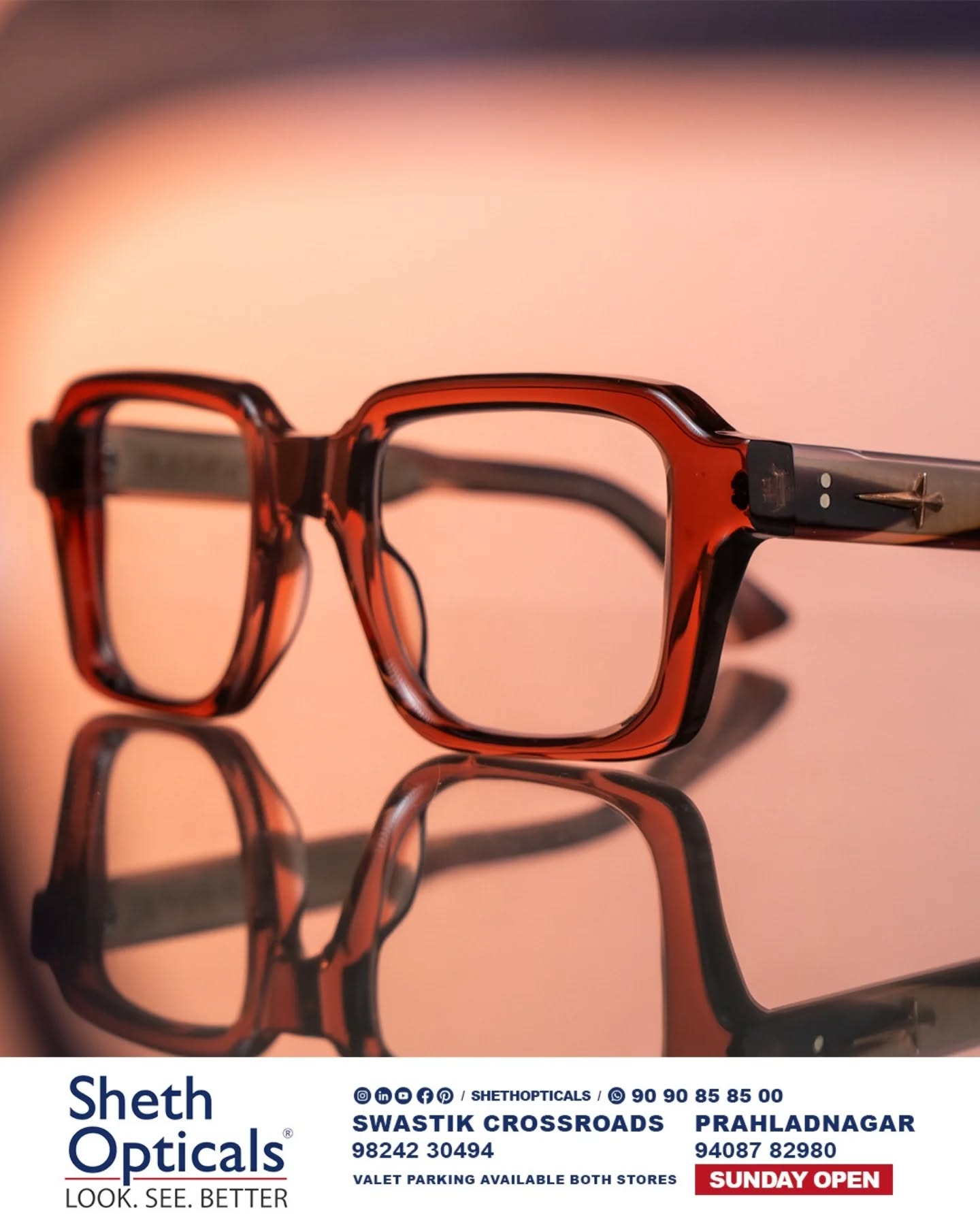 Sheth Opticals, Sheth Opticals, optical store Ahmedabad, eyewear boutique Ahmedabad, luxury eyewear India, designer sunglasses Ahmedabad, branded frames India, prescription glasses Ahmedabad, eye care services Ahmedabad, premium optical shop, sunglasses store Ahmedabad, optical shop near me, branded eyeglasses India