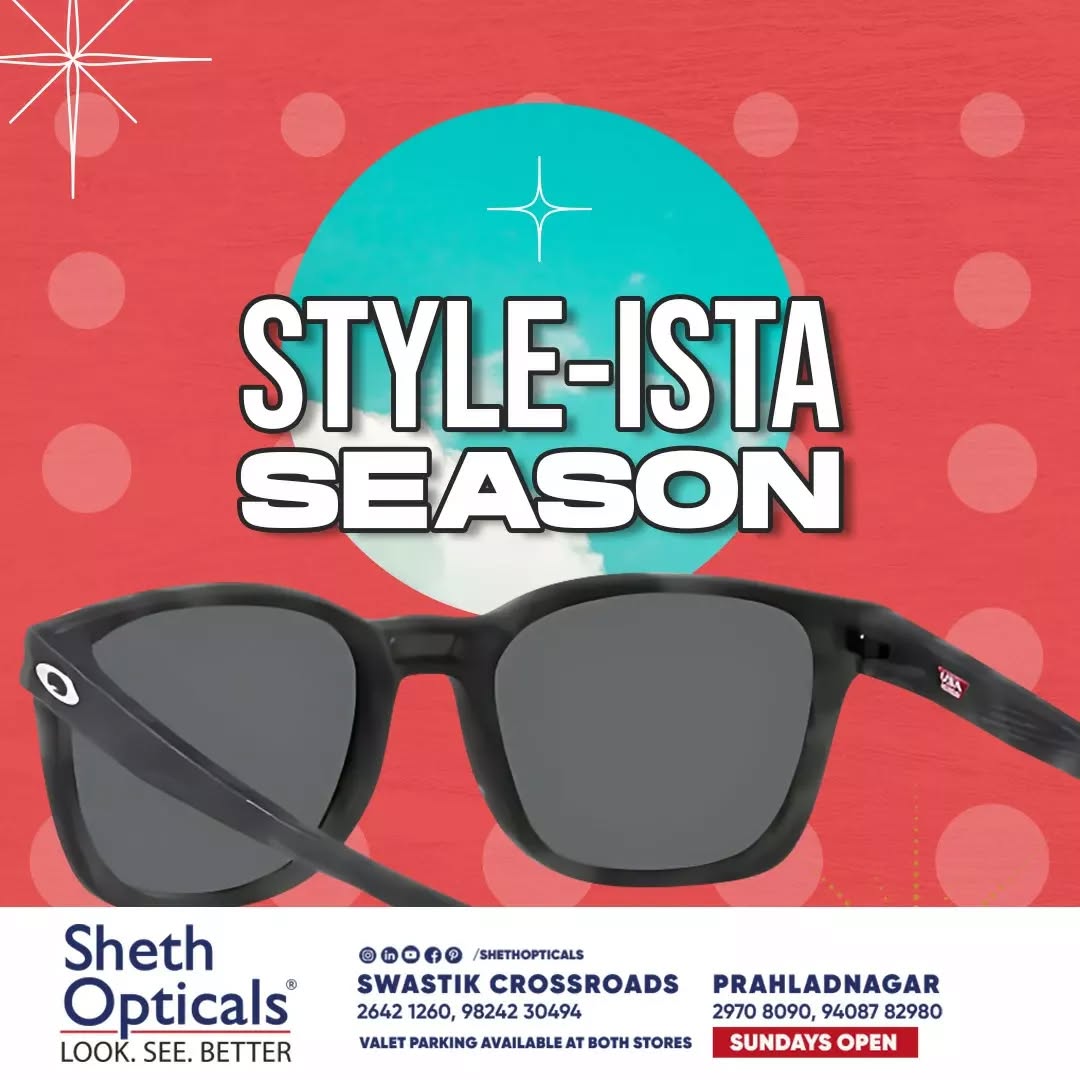Sheth Opticals,  Ahmedabad., ShethOpticals., shethopticals, sunglasses, opticals, opticianahmedabad, boldeyewear, eyewearbrands, luxuryeyewear, ahmedabadoptician, eyewearinahmedabad, trendingsunglasses, luxurysunglasses, sunglasstrends, sunglassfashion, festiveeyewear, sunglassesgifting, glamsunglasses, festivestyling, festiveseason, trendysunglasses, trendyeyewear