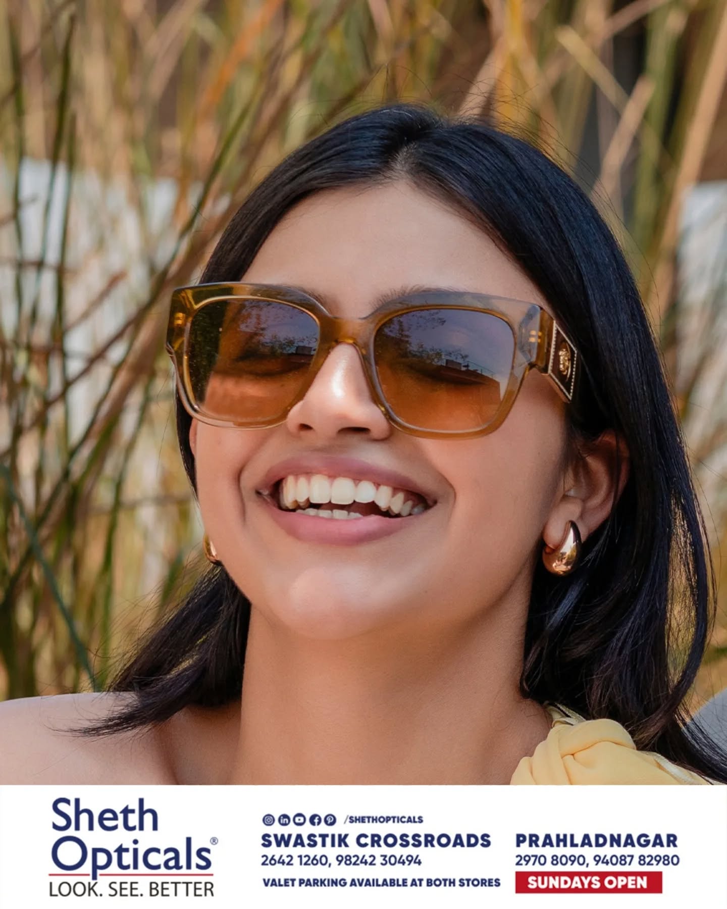 Sheth Opticals, Sheth Opticals, optical store Ahmedabad, eyewear boutique Ahmedabad, luxury eyewear India, designer sunglasses Ahmedabad, branded frames India, prescription glasses Ahmedabad, eye care services Ahmedabad, premium optical shop, sunglasses store Ahmedabad, optical shop near me, branded eyeglasses India