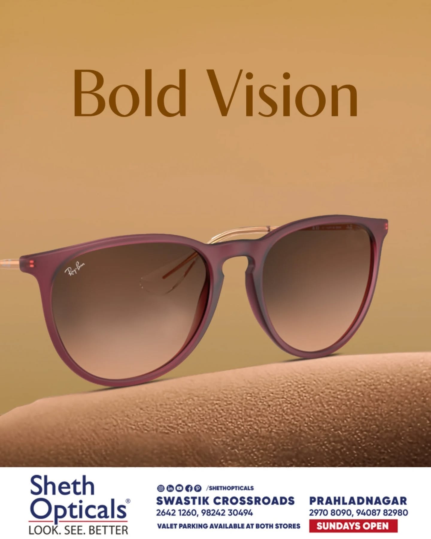 Sheth Opticals, Sheth Opticals, optical store Ahmedabad, eyewear boutique Ahmedabad, luxury eyewear India, designer sunglasses Ahmedabad, branded frames India, prescription glasses Ahmedabad, eye care services Ahmedabad, premium optical shop, sunglasses store Ahmedabad, optical shop near me, branded eyeglasses India